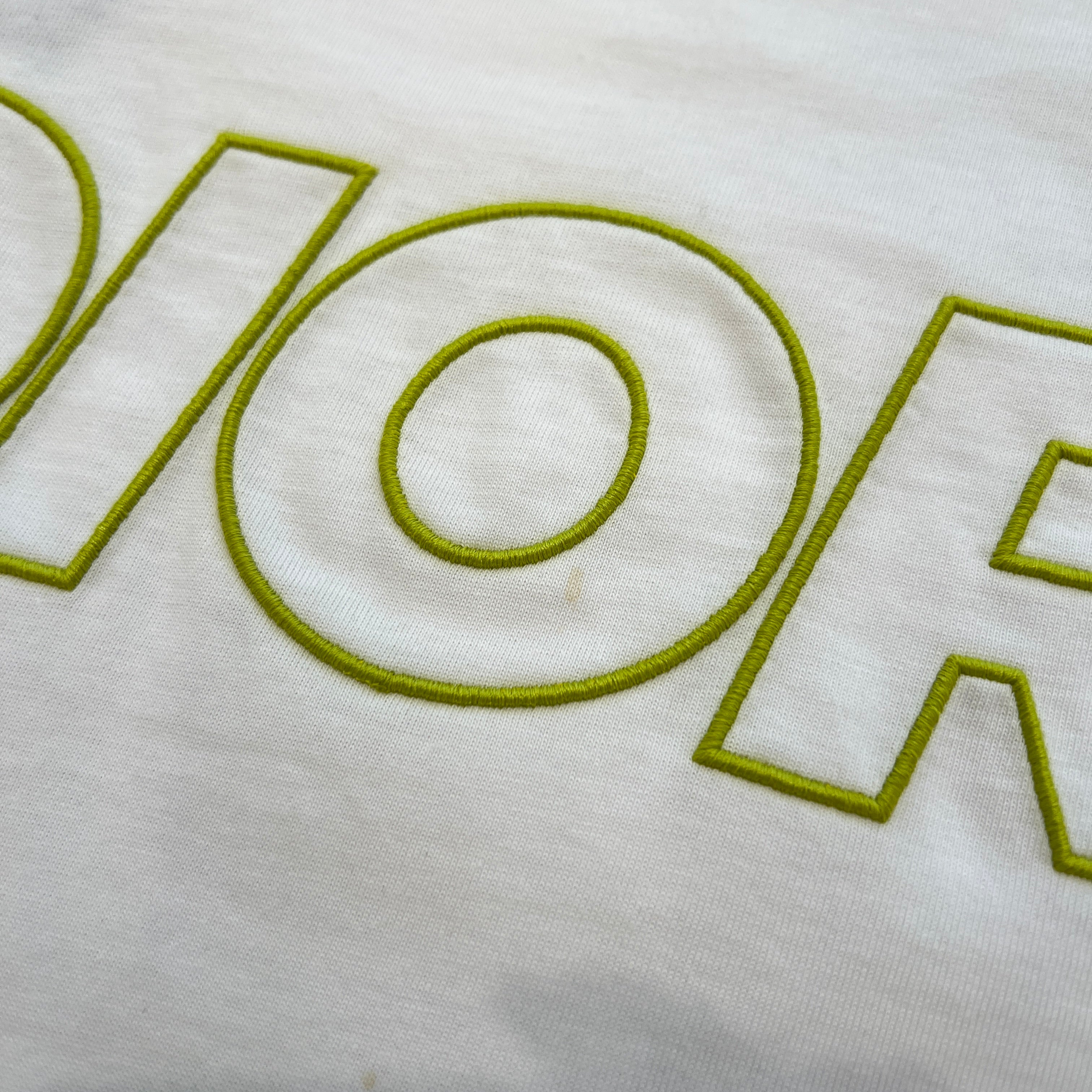 DIOR 2023AW Neon Logo Embroidered Over Sized Tee 393J696E0847 Size XS ディオール ネオンロゴ刺繍 オーバーサイズ Tシャツ サイズXS