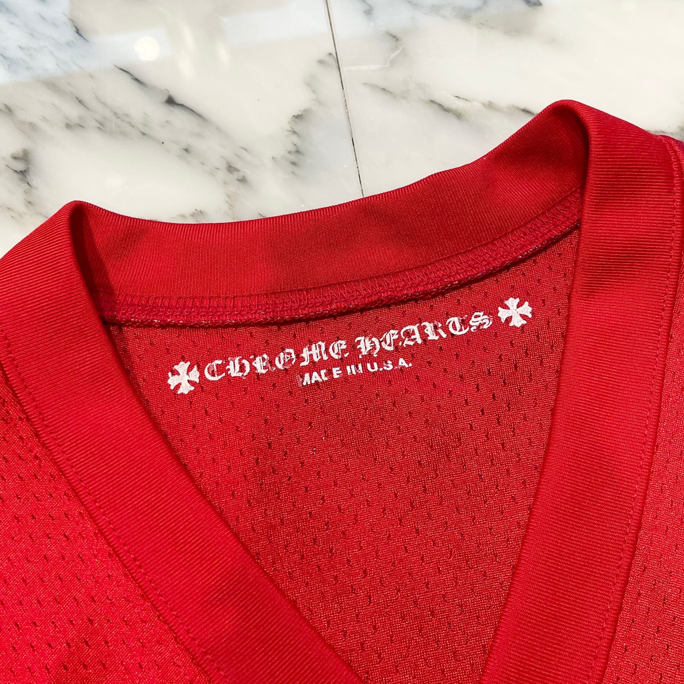 CHROME HEARTS Matty "TEAM" Mesh Warm Up Jersey Size L クロムハーツ マッティ "チーム" メッシュウォームアップジャージー サイズL