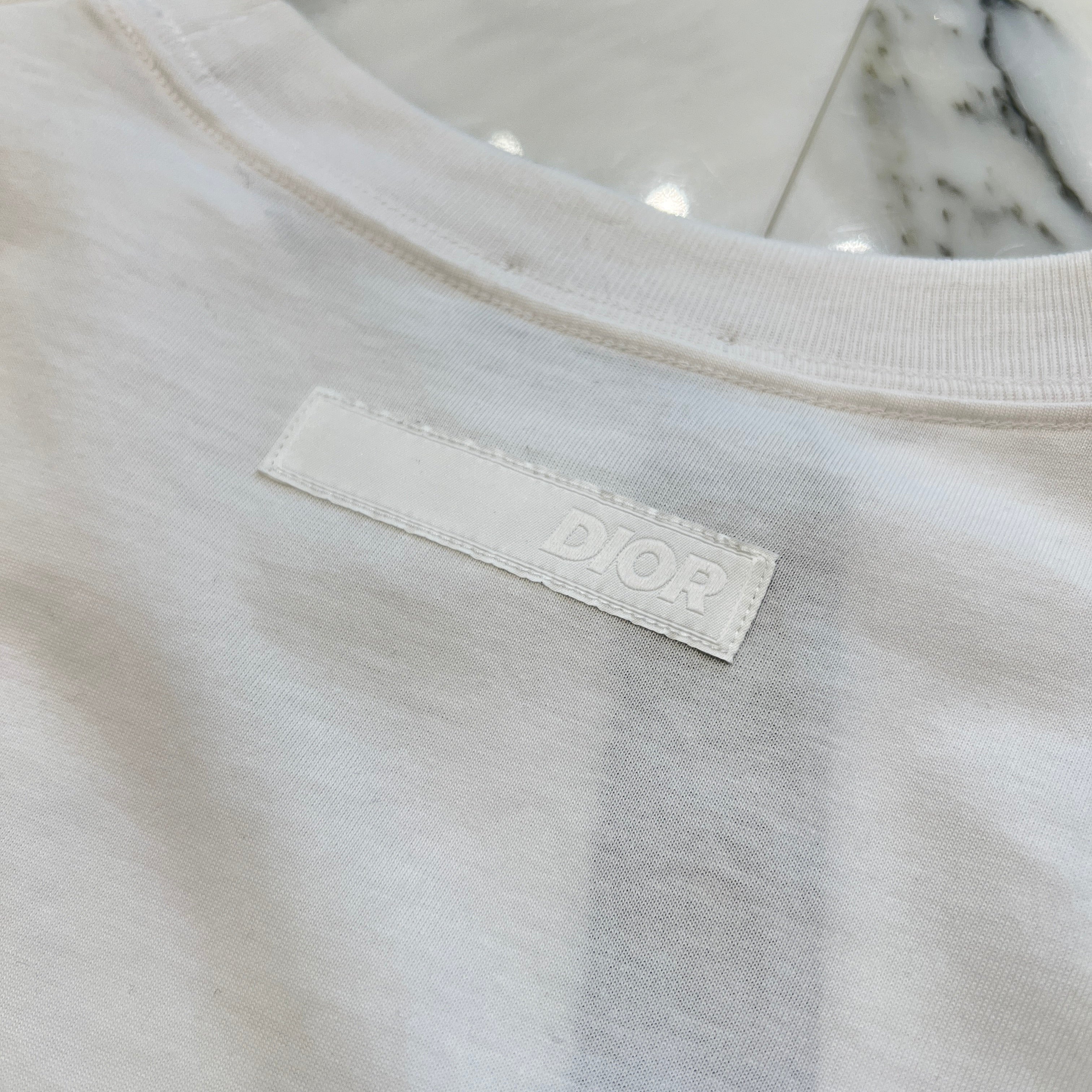 DIOR 2023AW Neon Logo Embroidered Over Sized Tee 393J696E0847 Size XS ディオール ネオンロゴ刺繍 オーバーサイズ Tシャツ サイズXS