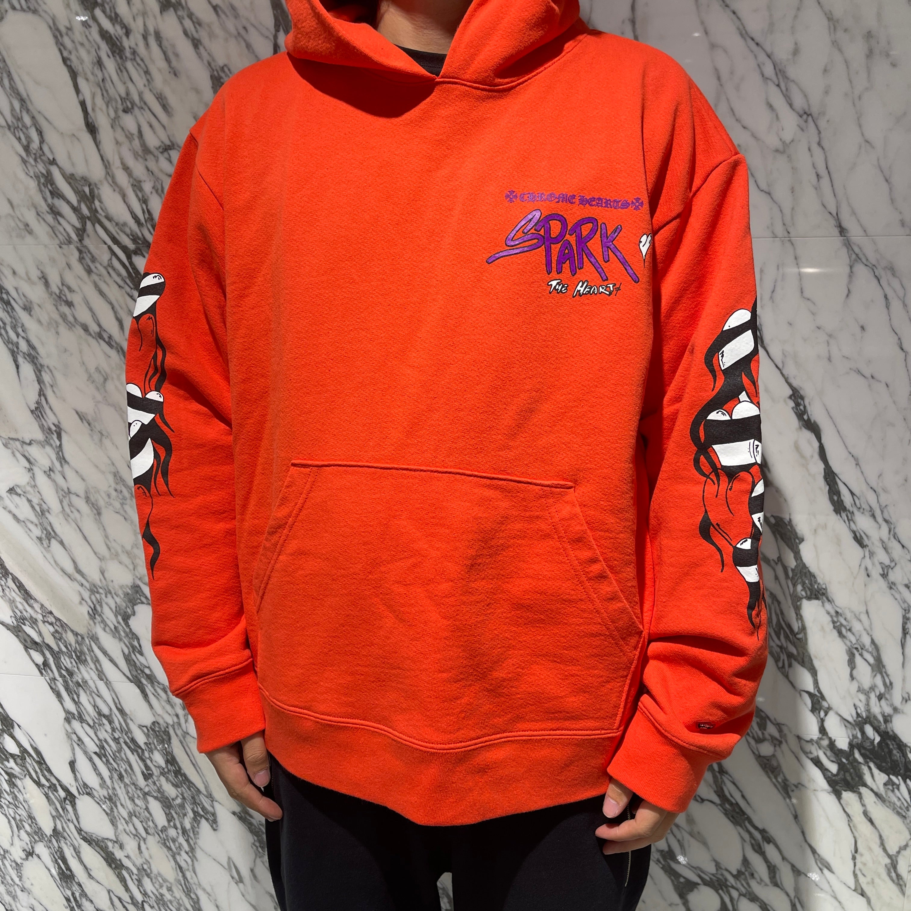 CHROME HEARTS×MATTY BOY 2023SS Sadistic Lipstick Pullover Hoodie Size L