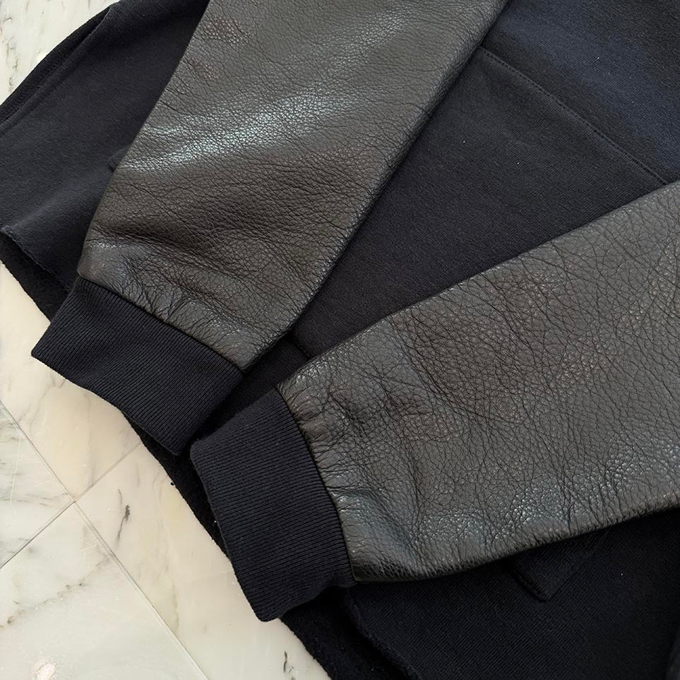 CHROME HEARTS Y NOT Cemetery Cross Leather Patch Arm Leather Sweat