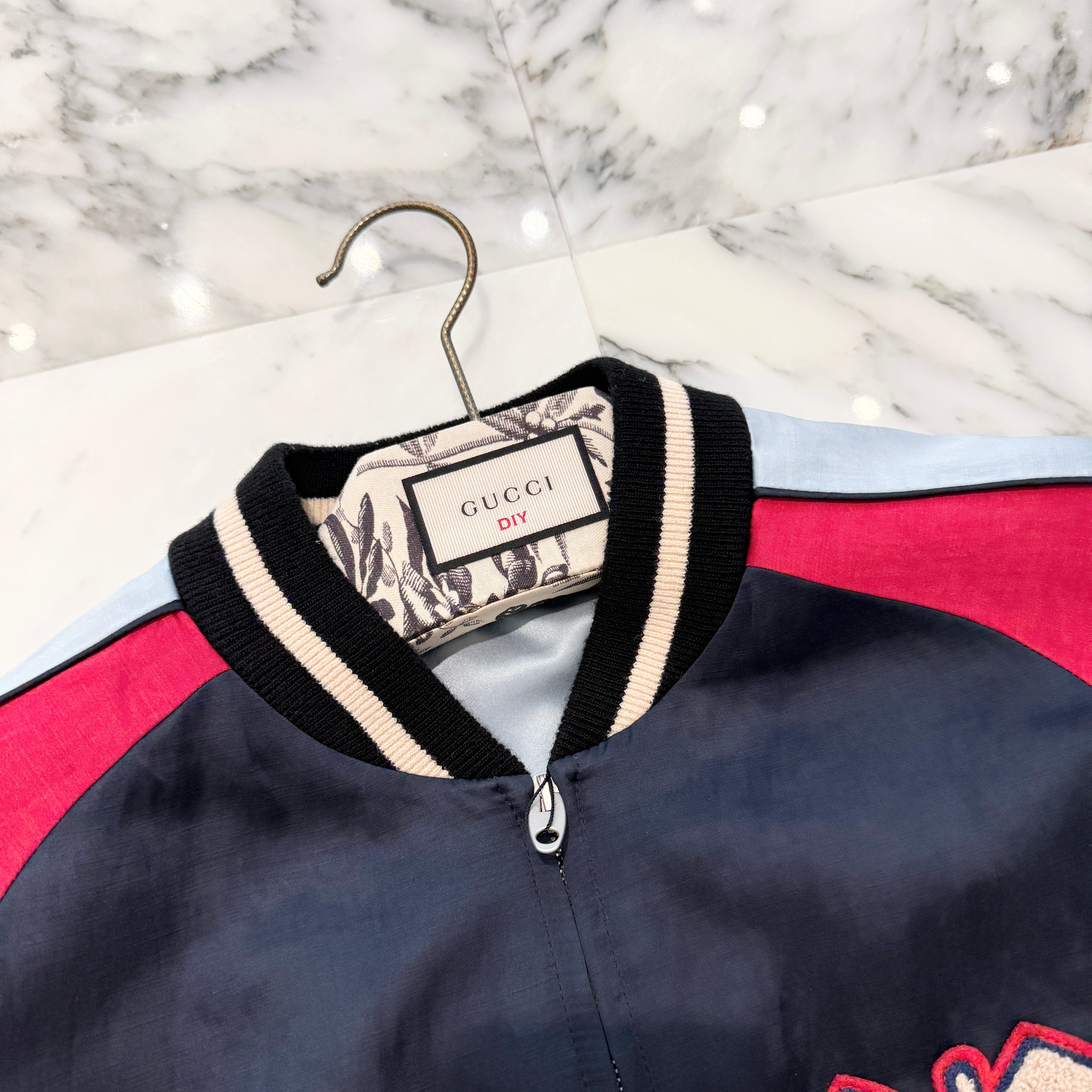 GUCCI 2018SS Patch Zip Up Track Jacket 621430 ZADO0 Size M グッチ パッチ刺繍 ジップアップ トラックジャケット サイズM