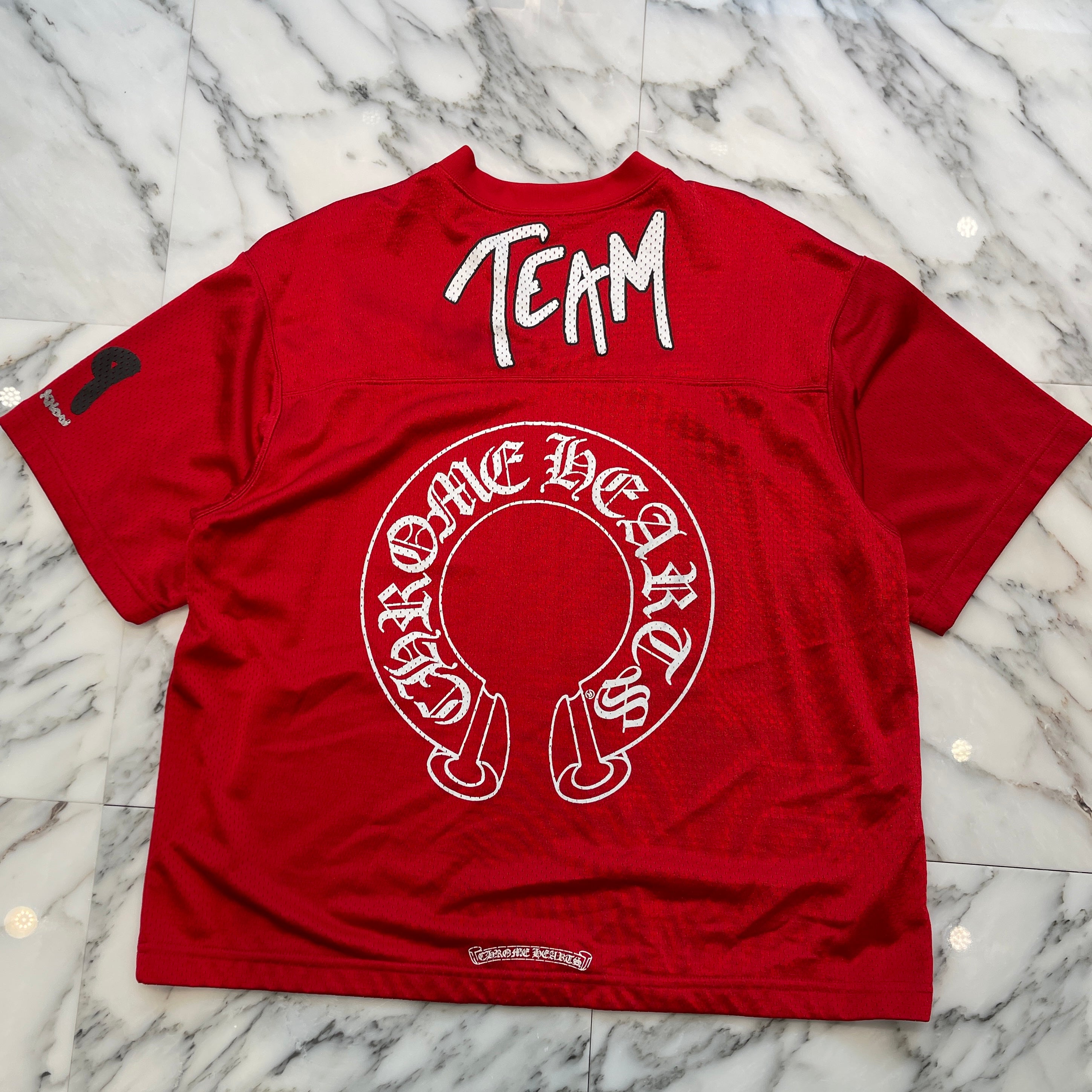 CHROME HEARTS Matty "TEAM" Mesh Warm Up Jersey Size L クロムハーツ マッティ "チーム" メッシュウォームアップジャージー サイズL