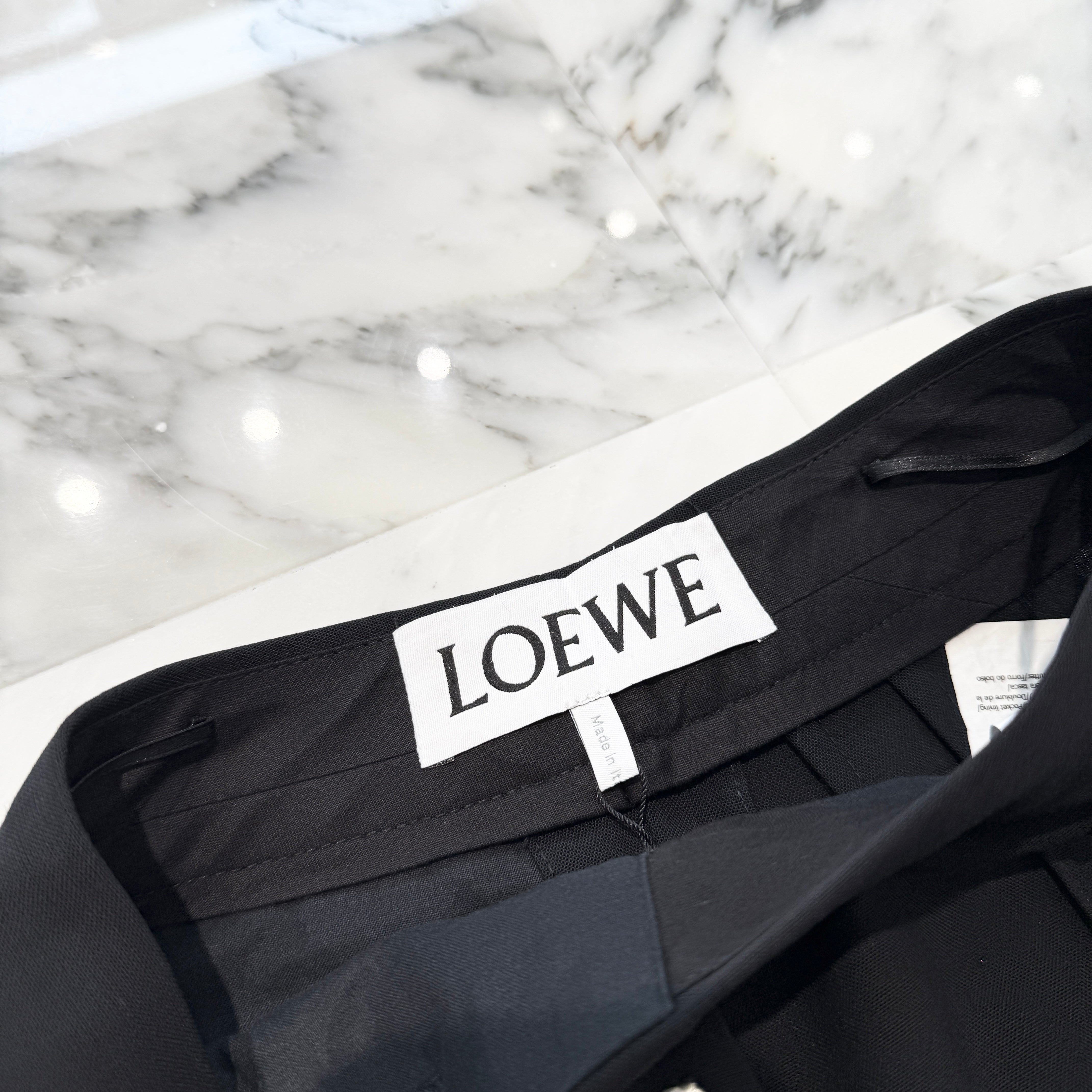 LOEWE Balloon Trousers Wool Slacks Pants SS40Y04XC4 Size 32 ロエベ バルーン トラウザーズ ウール スラックス パンツ サイズ32