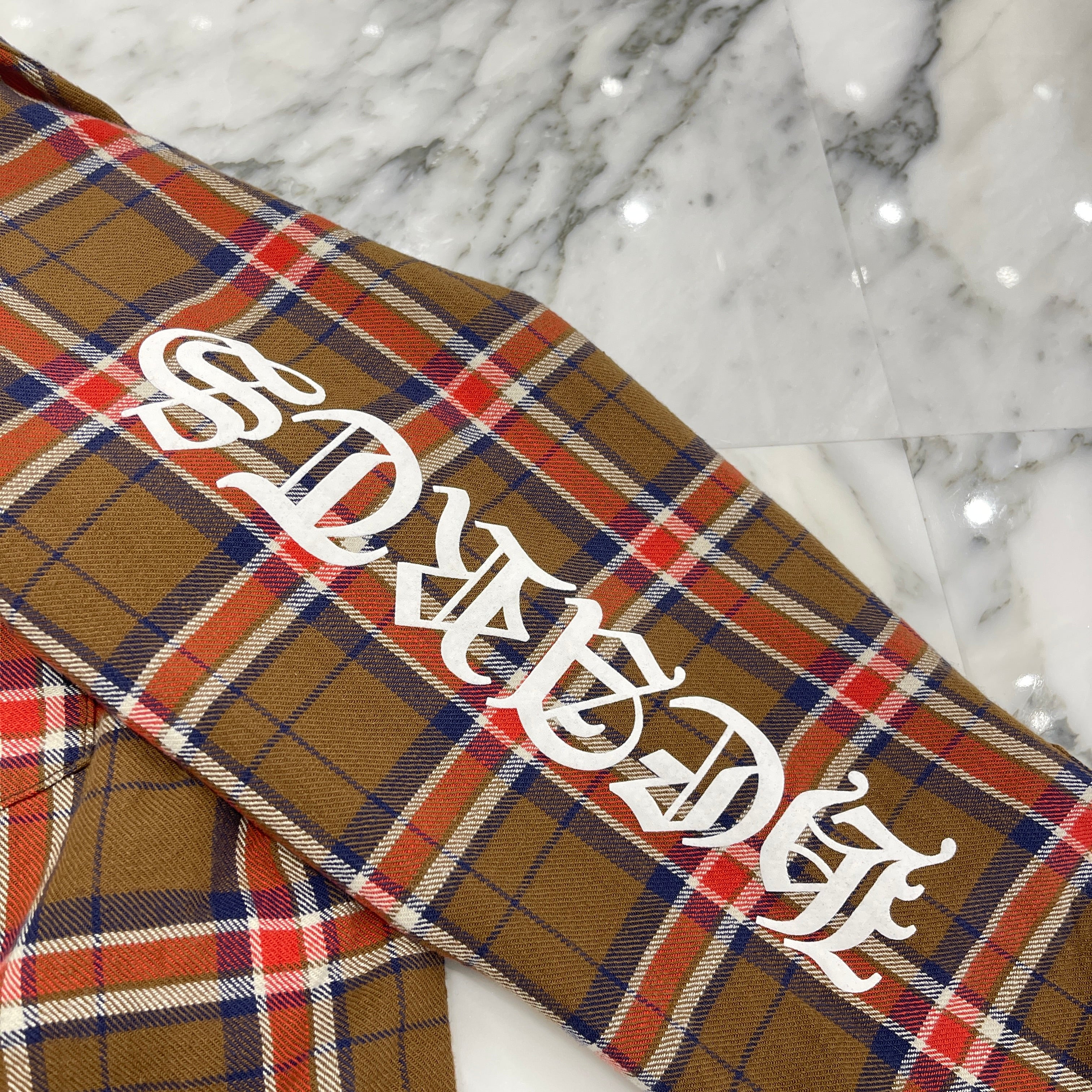 CHROME HEARTS Y NOT WORK DOG Flannel Check Shirt Jacket Size XL クロムハーツ ワイノット ワークドッグ フランネル チェック シャツジャケット サイズXL