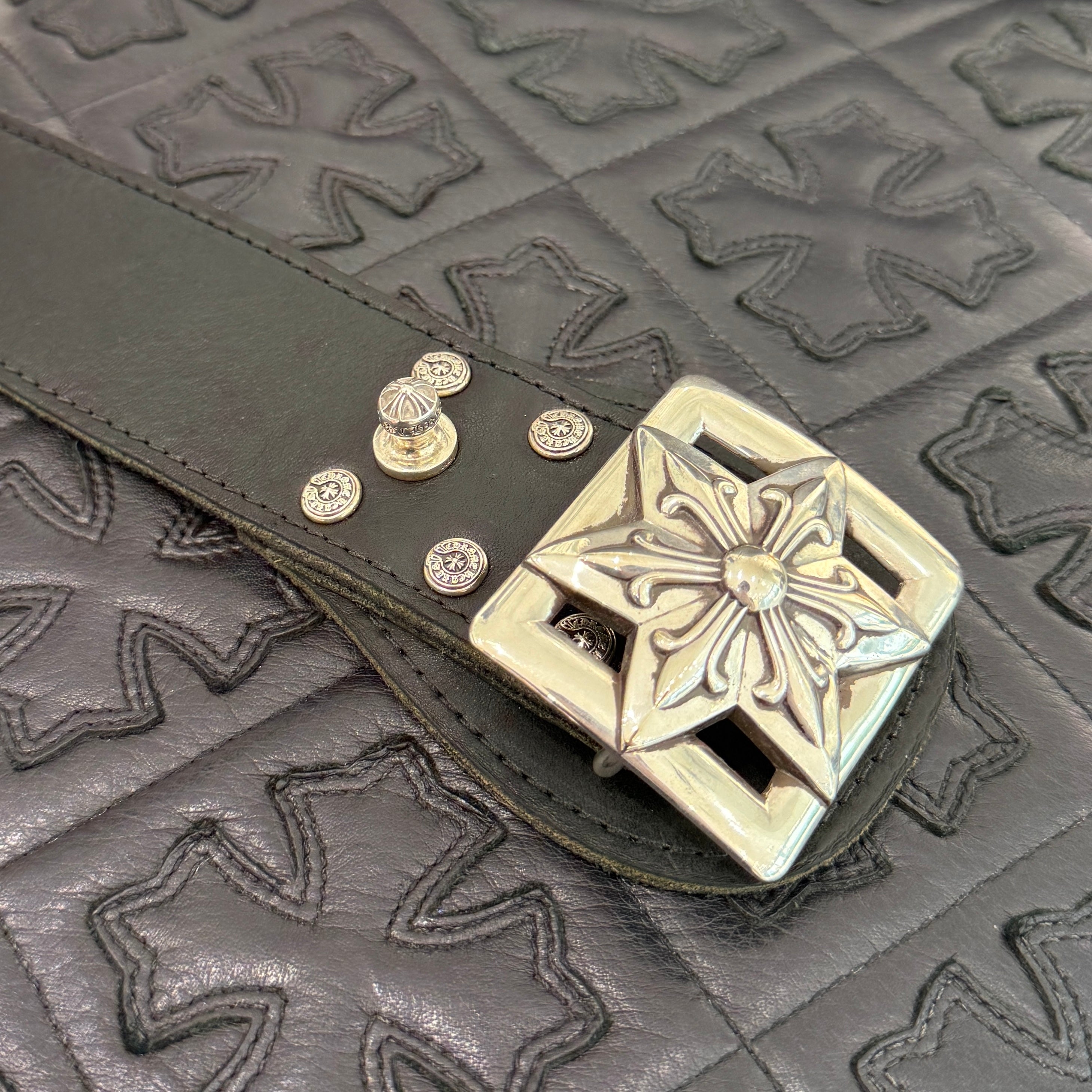 CHROME HEARTS Large Strap Star Buckle Belt Size 32 クロムハーツ ラージストラップ スターバックル ベルト サイズ32