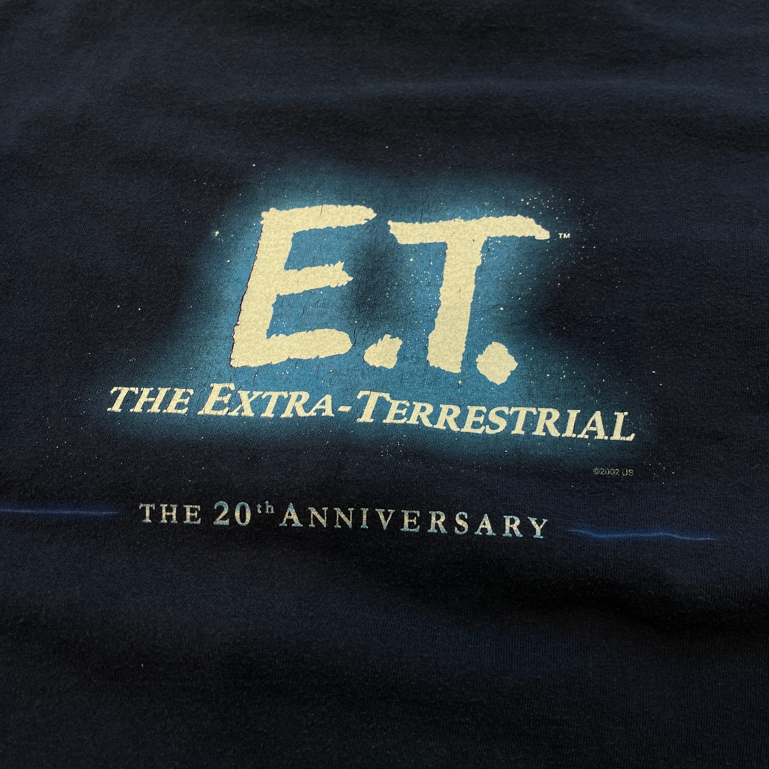 【00s】E.T. 20th anniversary Tシャツ XL Vintage 00's E.T. 20th Anniversary The Extra-Terrestrial Movie