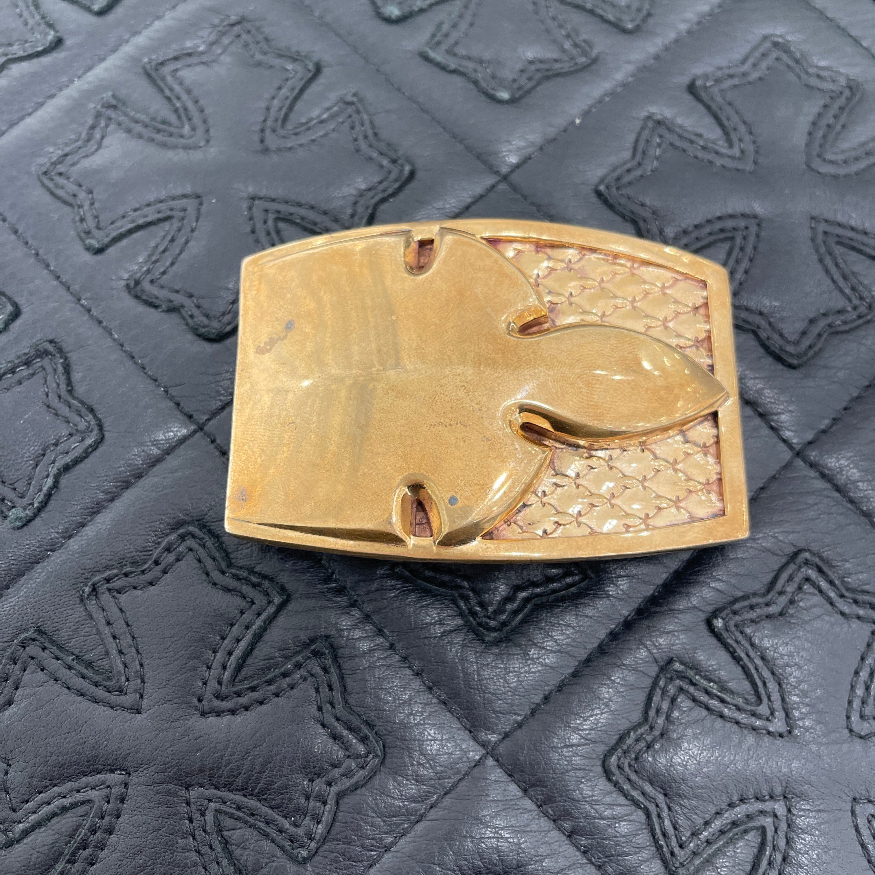 CHROME HEARTS Bronze 1.5 Flare Knee Belt Buckle クロムハーツ ブロンズ 1.5 フレアニー  ベルトバックル