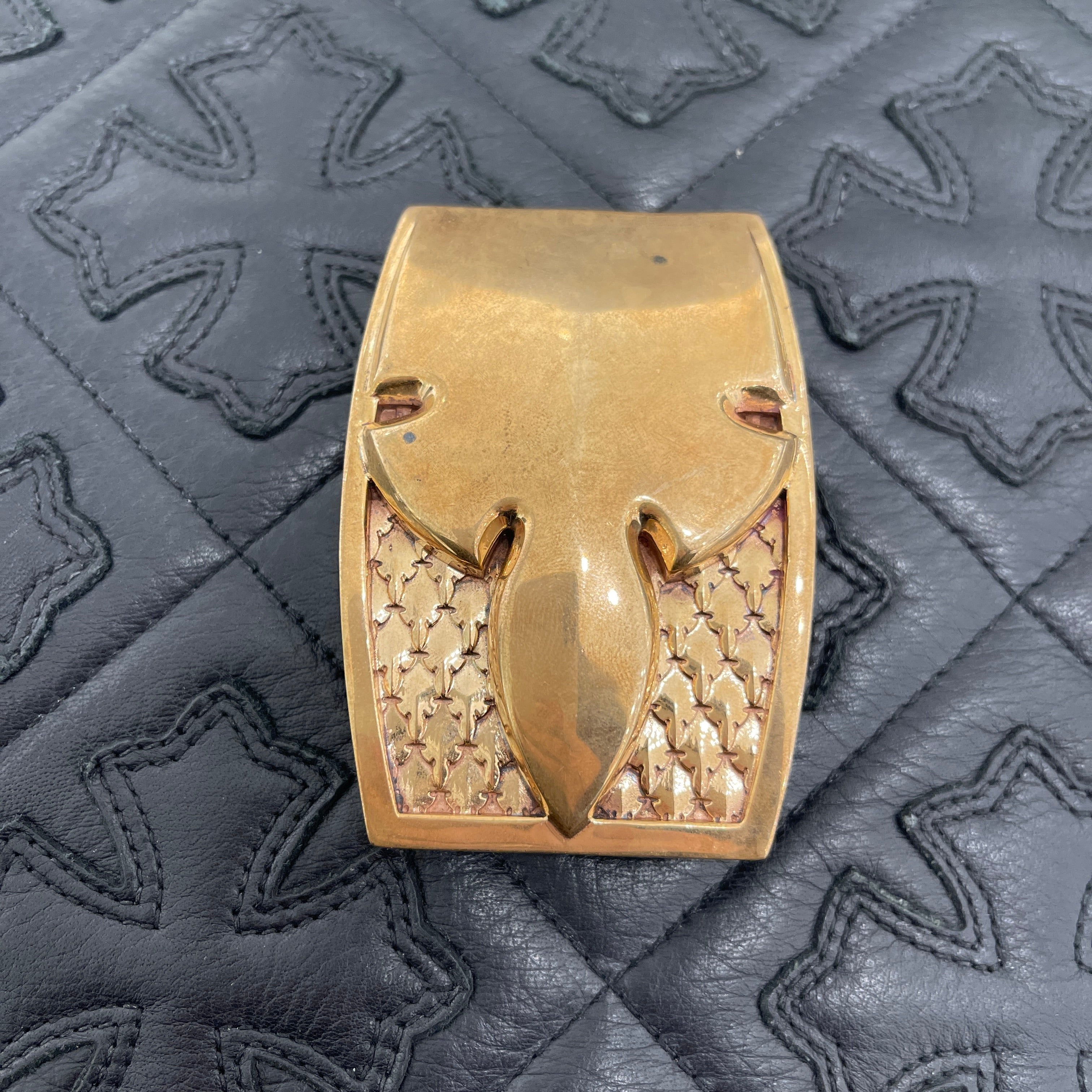 CHROME HEARTS Bronze 1.5 Flare Knee Belt Buckle クロムハーツ ブロンズ 1.5 フレアニー  ベルトバックル