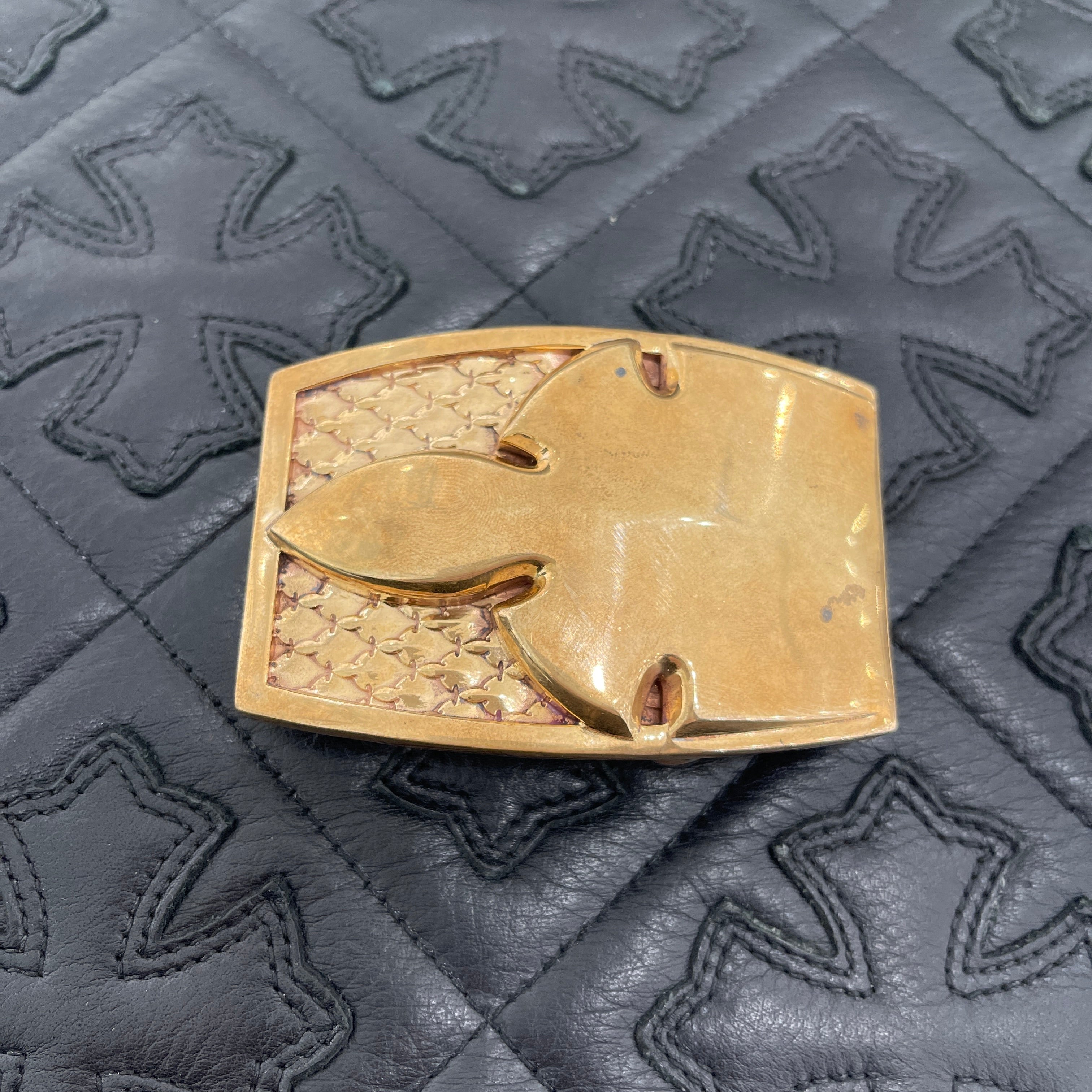 CHROME HEARTS Bronze 1.5 Flare Knee Belt Buckle クロムハーツ ブロンズ 1.5 フレアニー  ベルトバックル