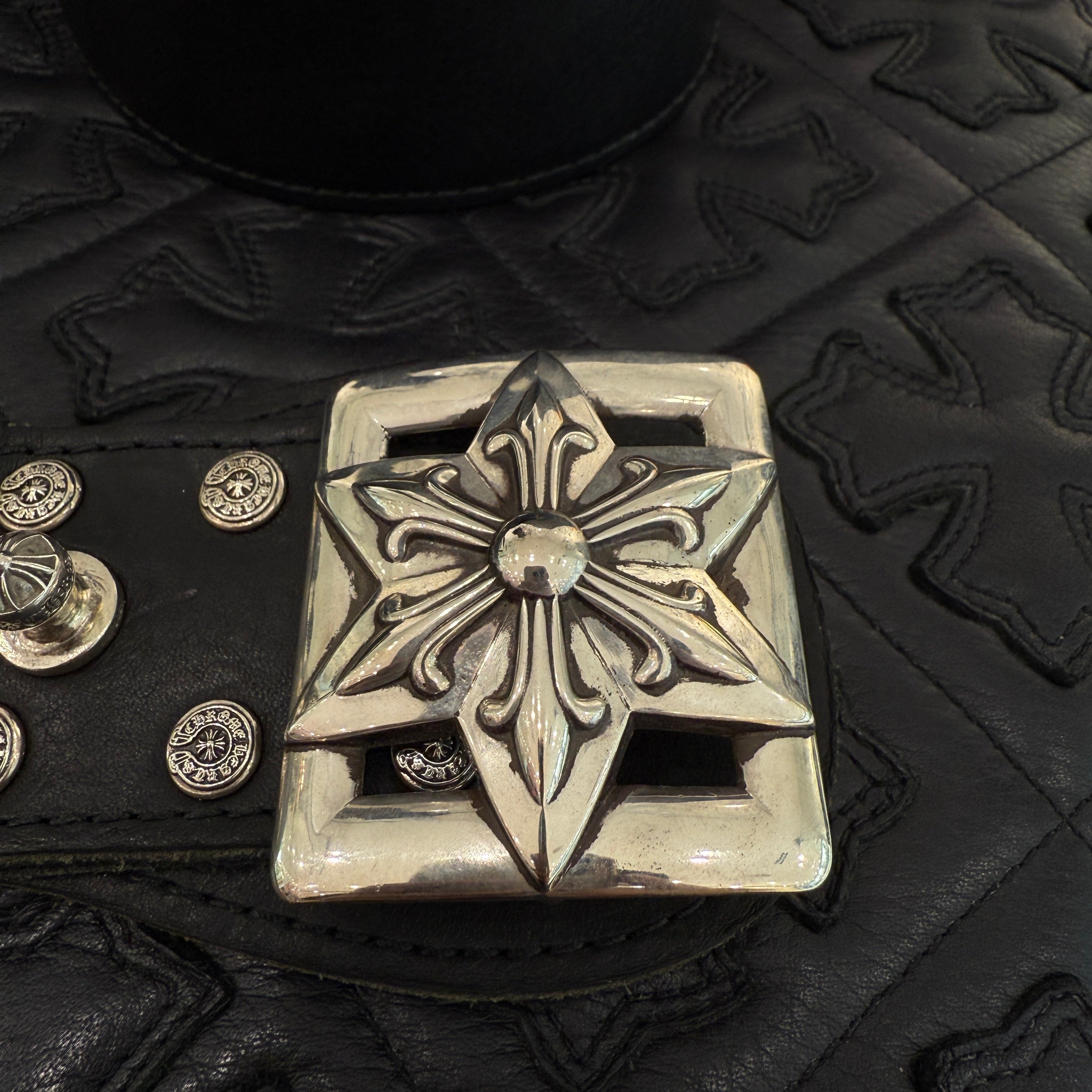 CHROME HEARTS Large Strap Star Buckle Belt Size 32 クロムハーツ ラージストラップ スターバックル ベルト サイズ32