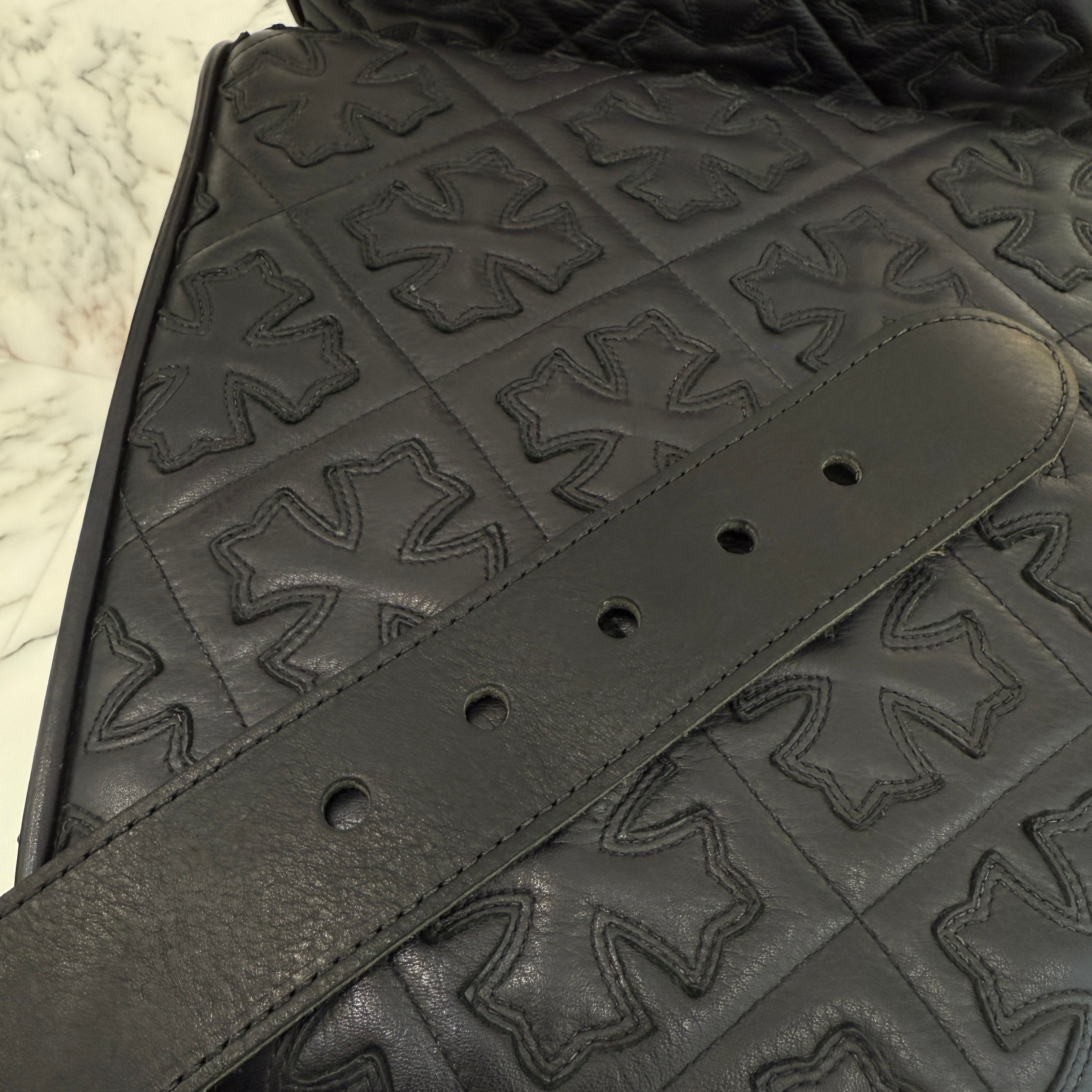 CHROME HEARTS Large Strap Star Buckle Belt Size 32 クロムハーツ ラージストラップ スターバックル ベルト サイズ32