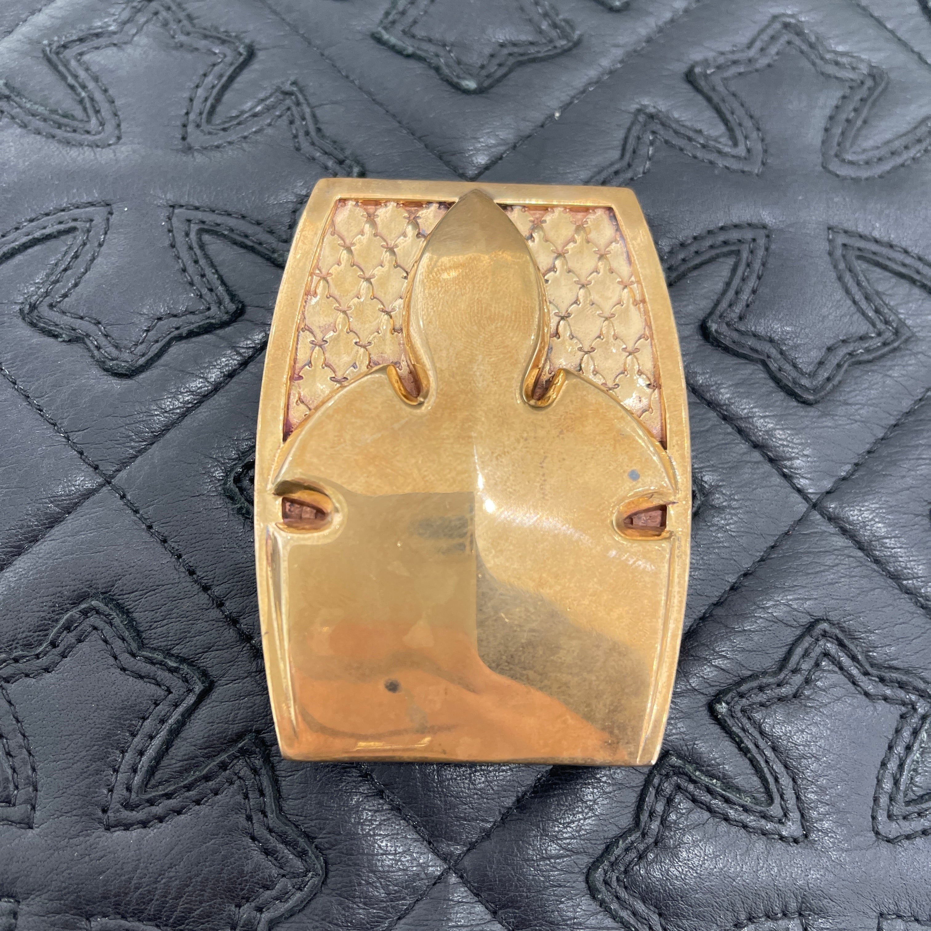 CHROME HEARTS Bronze 1.5 Flare Knee Belt Buckle クロムハーツ ブロンズ 1.5 フレアニー  ベルトバックル