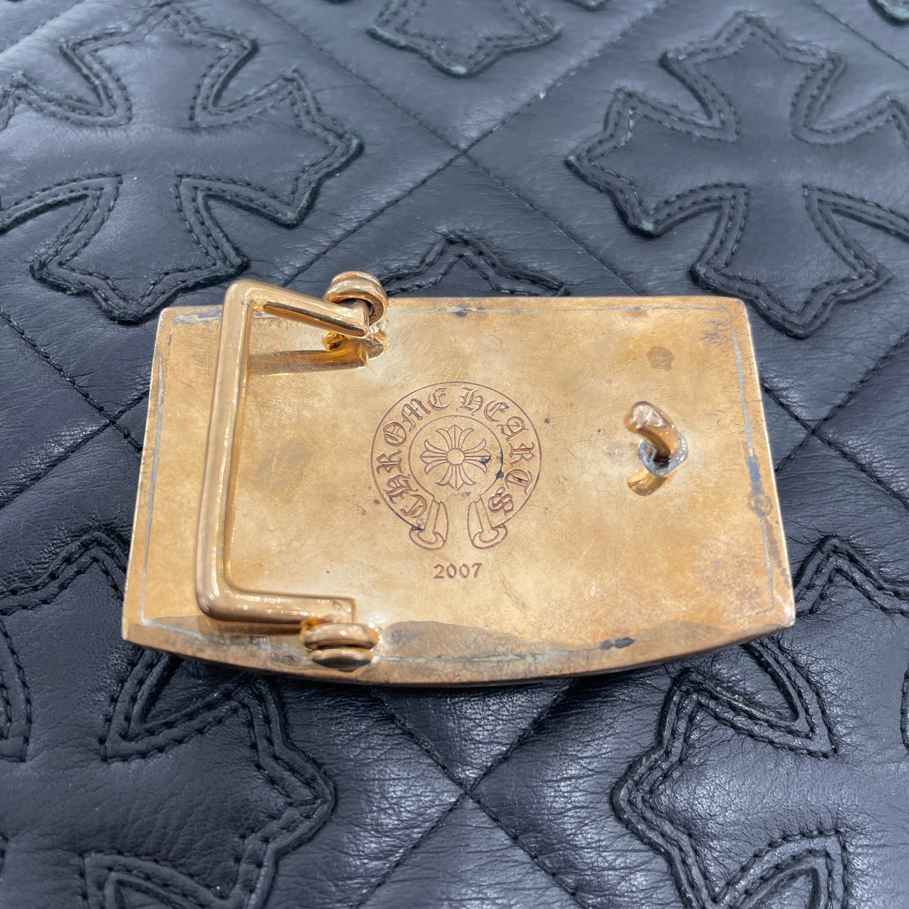 CHROME HEARTS Bronze 1.5 Flare Knee Belt Buckle クロムハーツ ブロンズ 1.5 フレアニー  ベルトバックル