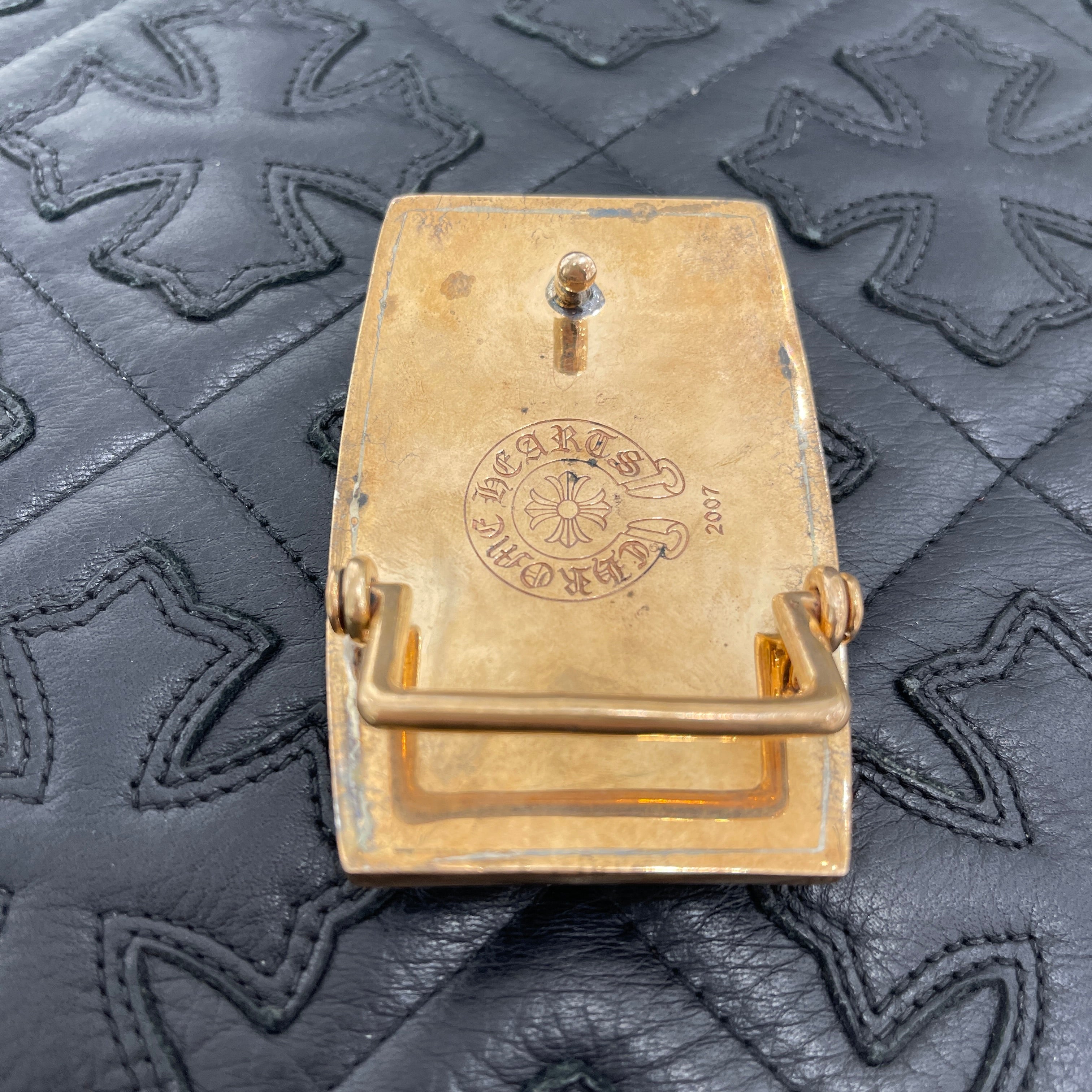 CHROME HEARTS Bronze 1.5 Flare Knee Belt Buckle クロムハーツ ブロンズ 1.5 フレアニー  ベルトバックル