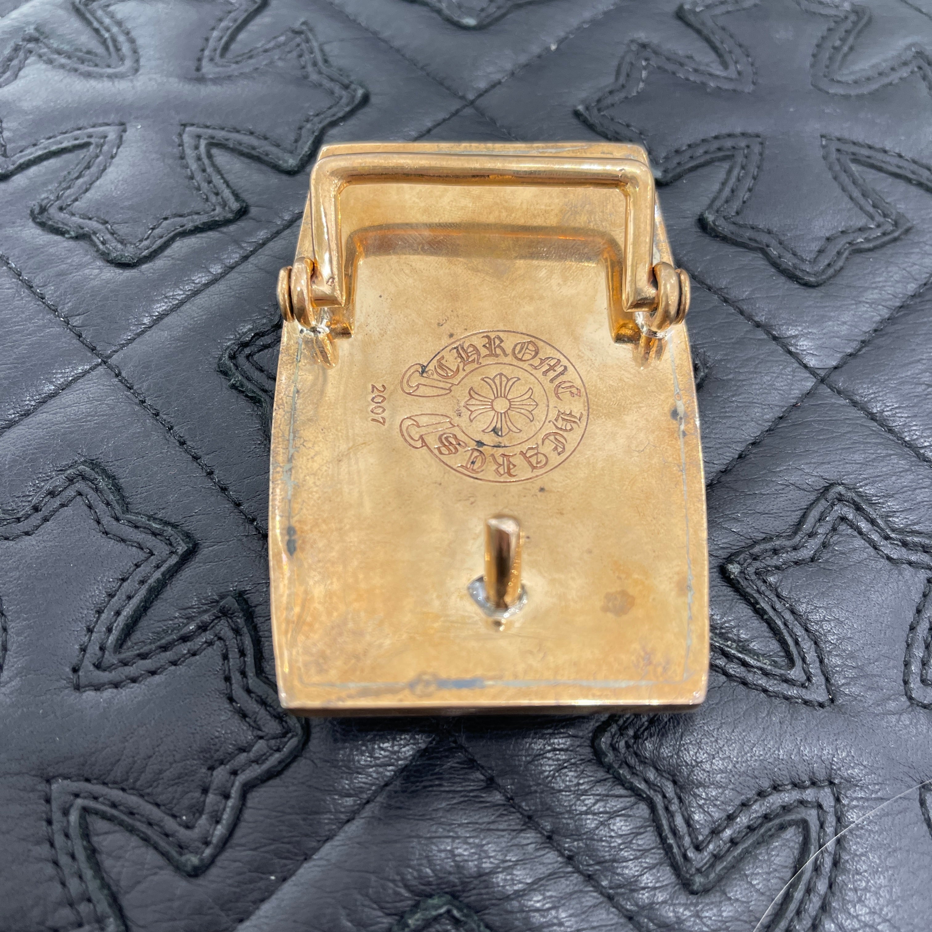 CHROME HEARTS Bronze 1.5 Flare Knee Belt Buckle クロムハーツ ブロンズ 1.5 フレアニー  ベルトバックル