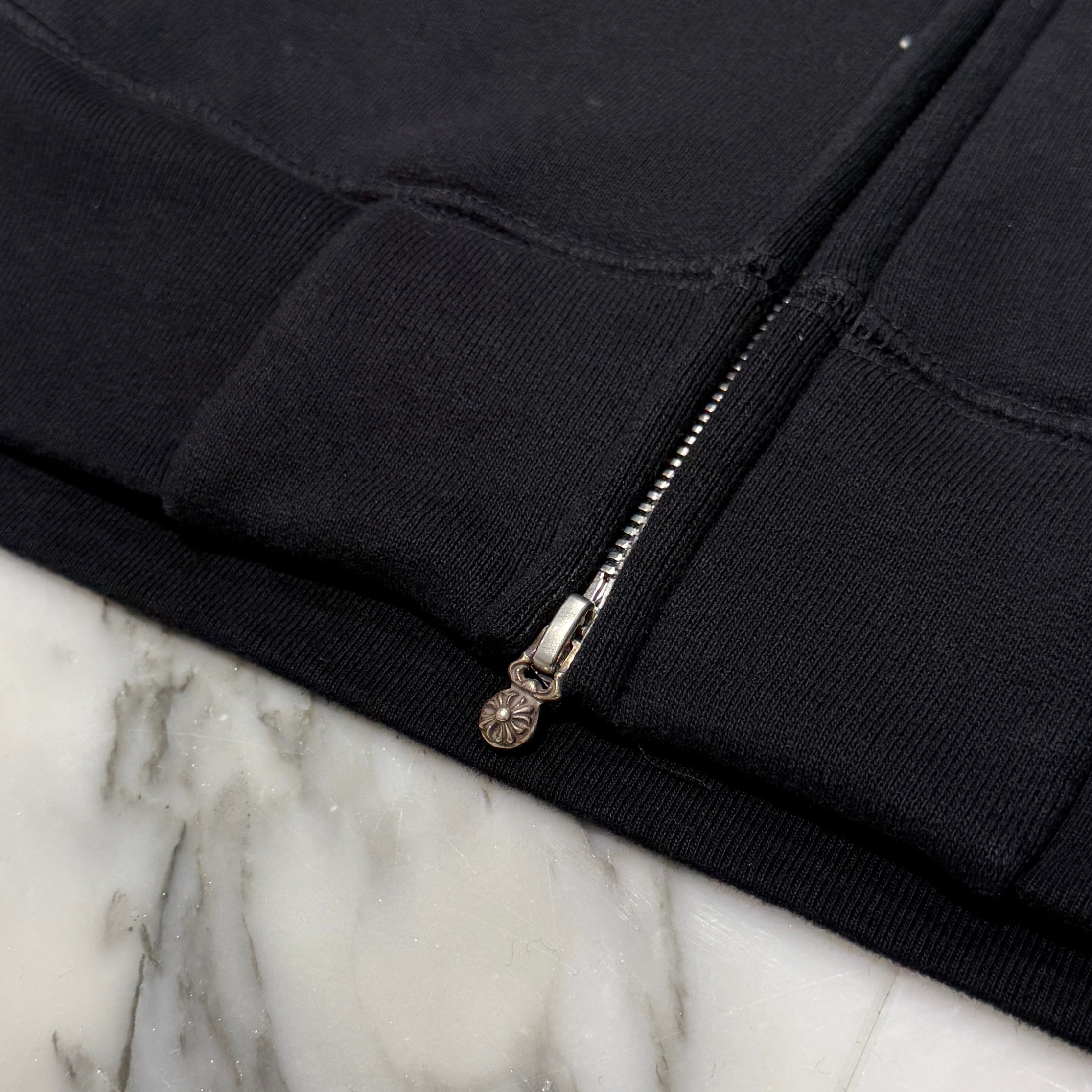 CHROME HEARTS Ynot King Taco 3 Cemetery Cross Embroidery Zip Up Hoodie Size L クロムハーツ ワイノット キングタコ 3セメタリークロス刺繍 ジップアップフーディー サイズL