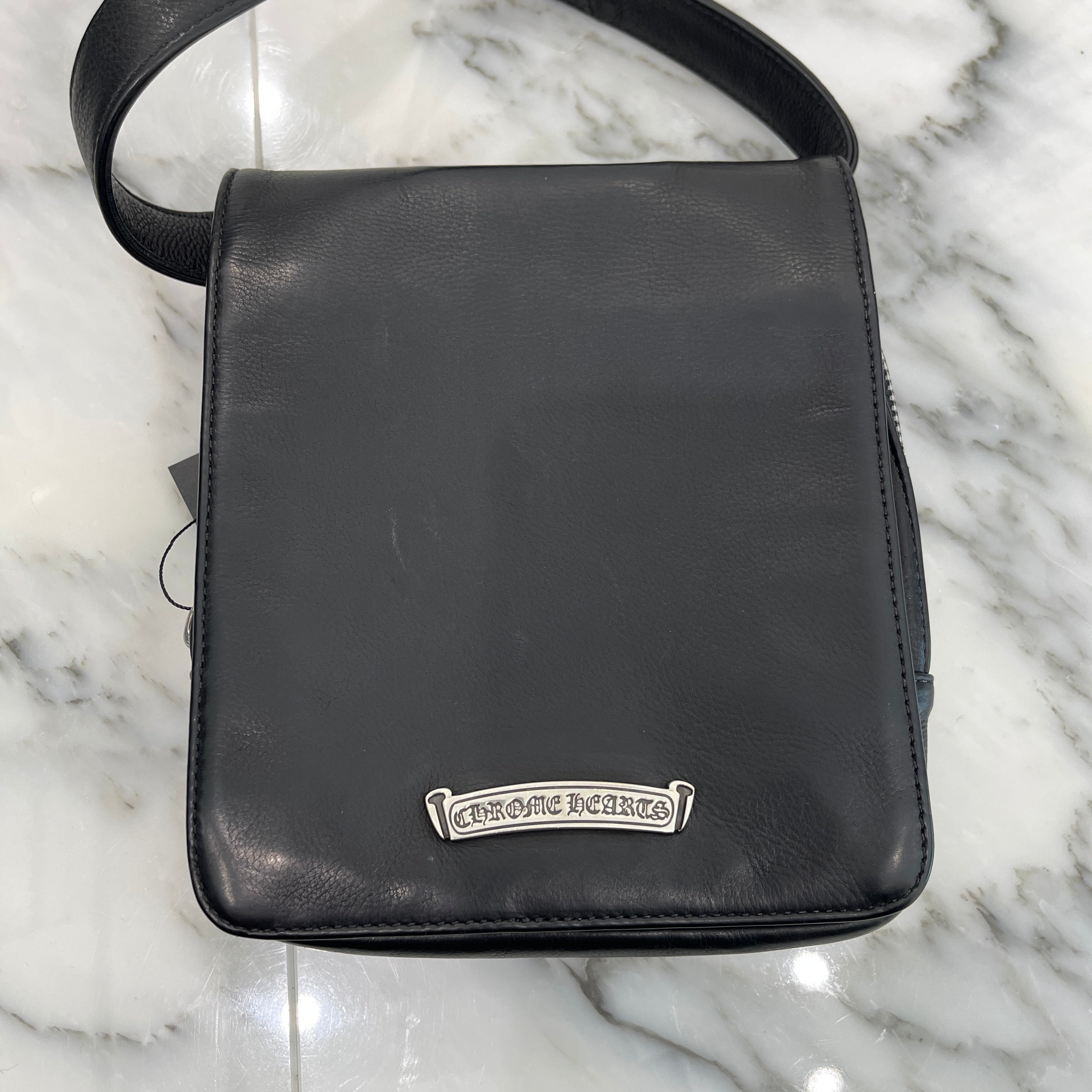 CHROME HEARTS MILO Large Dagger Leather Shoulder Bag クロムハーツ マイロ ラージダガー レザーショルダーバッグ