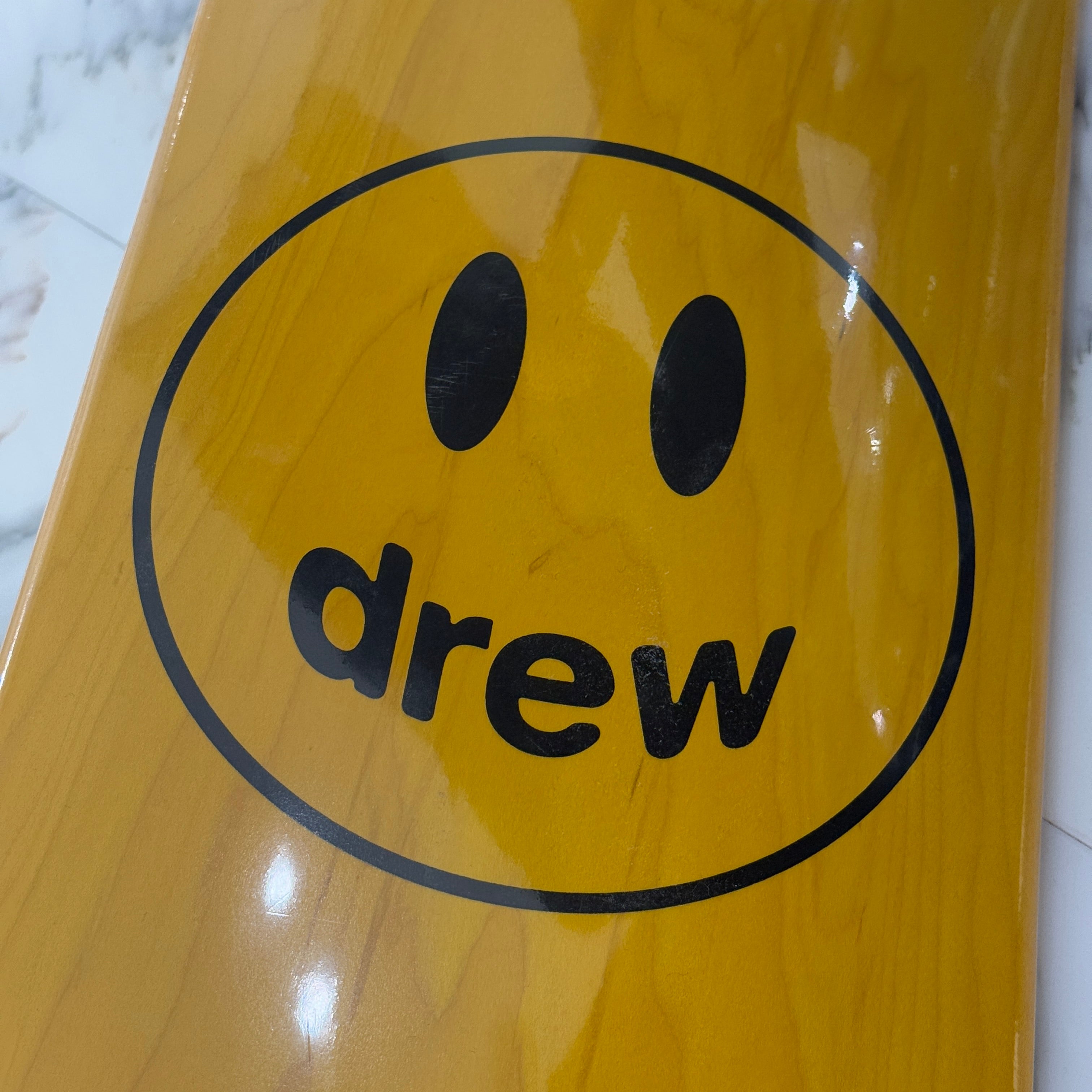 Drew House 2022AW Mascot Golden Yellow Skateboard Deck Size 8.25 ドリューハウス マスコット ゴールデンイエロー スケートボードデッキ サイズ8.25