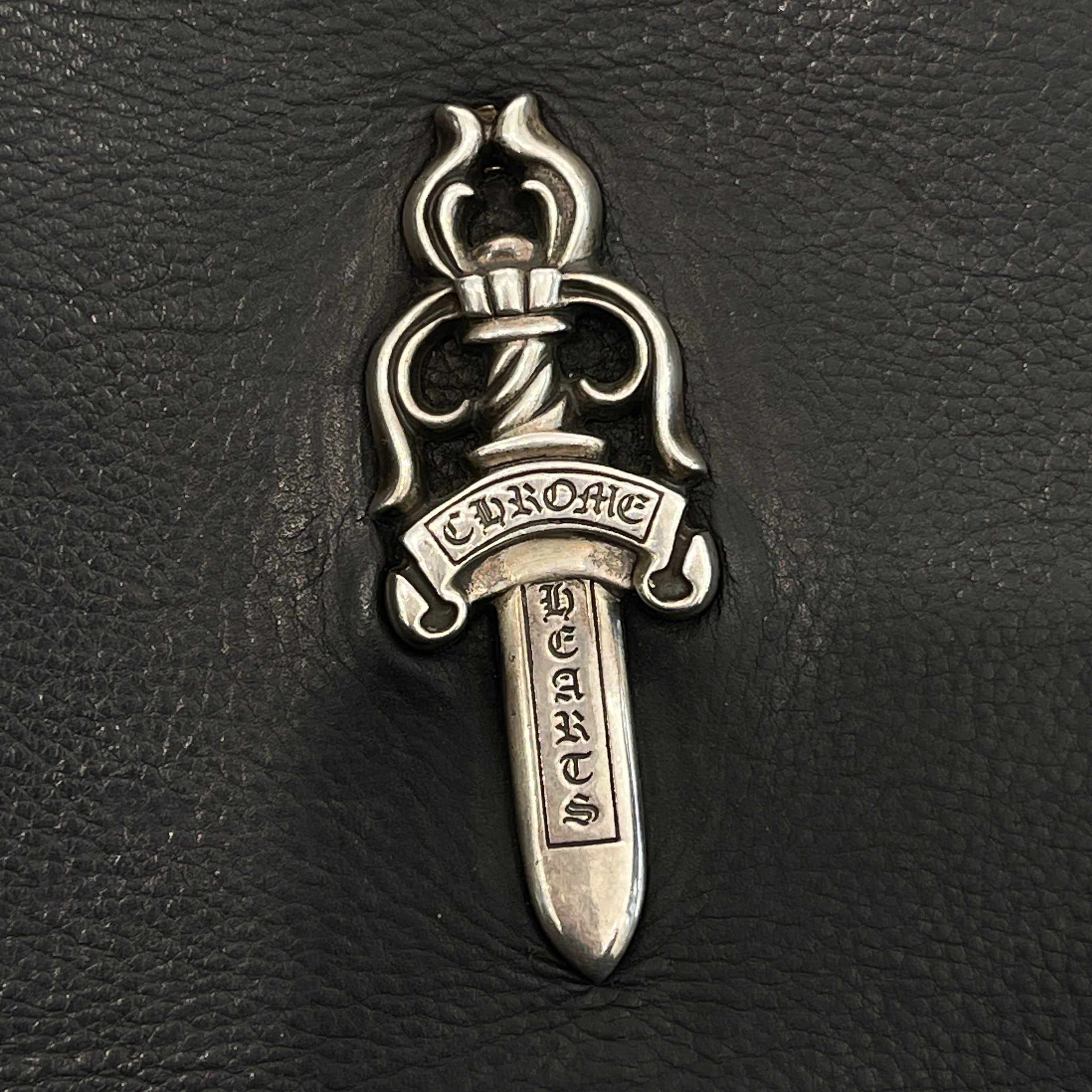 CHROME HEARTS MILO Large Dagger Leather Shoulder Bag クロムハーツ マイロ ラージダガー レザーショルダーバッグ