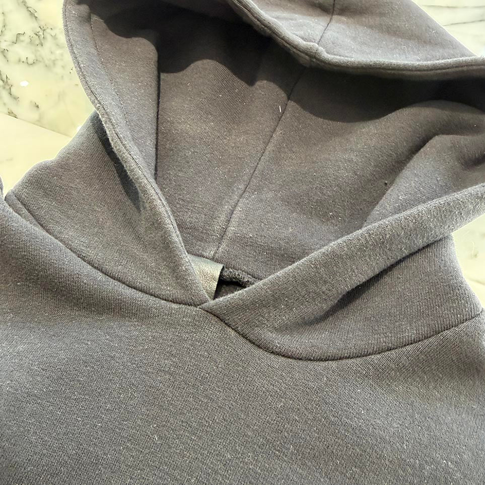 CHROME HEARTS Y NOT Leather Cross Patch Arm Leather Switching Pullover Hoodie Size L クロムハーツ ワイノット レザークロスパッチ アームレザー切替 プルオーバーフーディー サイズL