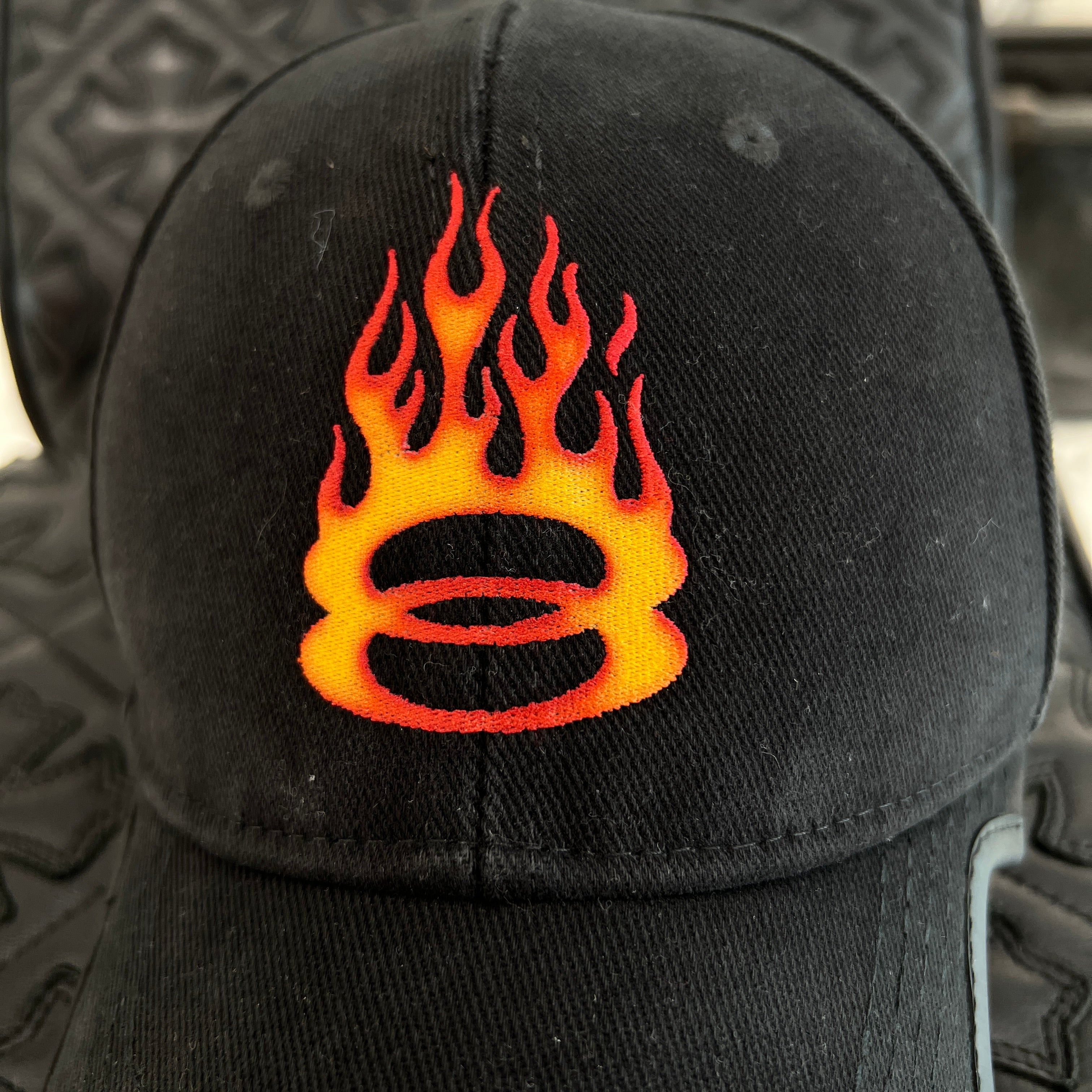 BALENCIAGA 2024SS Burning Unity Embroidery Logo Cap 794892 410B2 Size L(59cm) バレンシアガ バーニング ユニティー エンブロイダリーロゴキャップ サイズL(59cm)