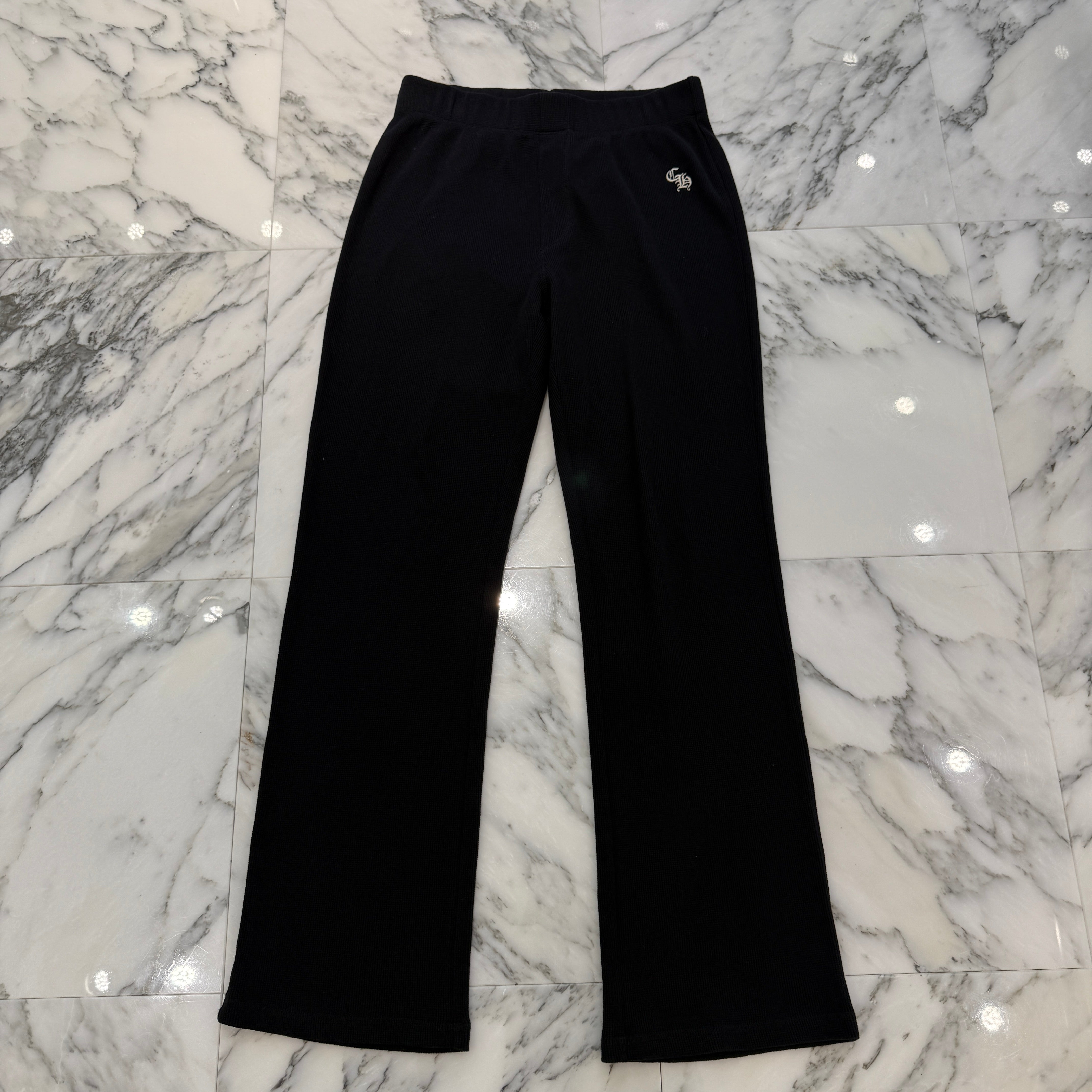 CHROME HEARTS Y NOT CH Logo Embroidery Thermal Long Pants Size S クロムハーツ ワイノット CHロゴ 刺繍 サーマル ロングパンツ サイズS