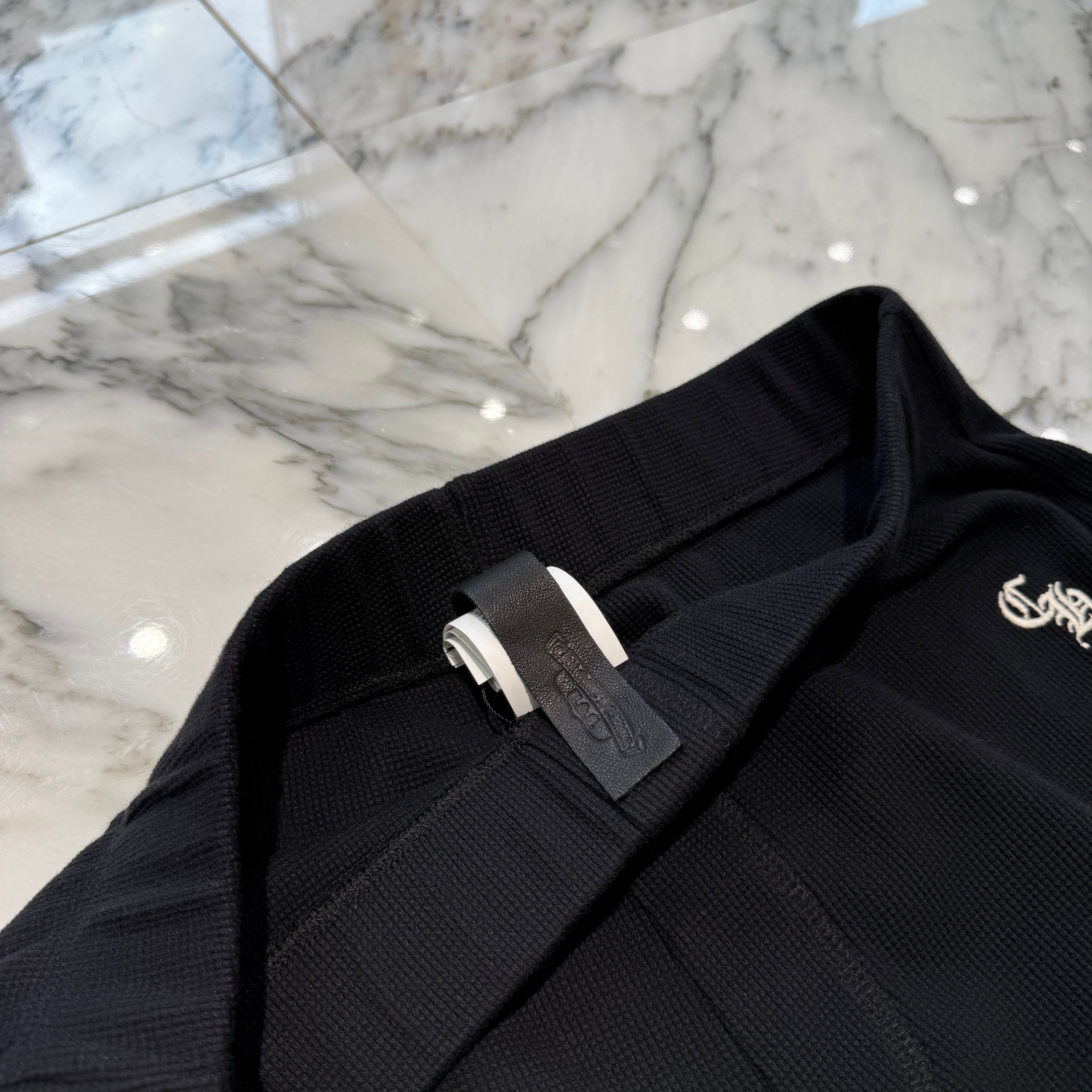 CHROME HEARTS Y NOT CH Logo Embroidery Thermal Long Pants Size S クロムハーツ ワイノット CHロゴ 刺繍 サーマル ロングパンツ サイズS