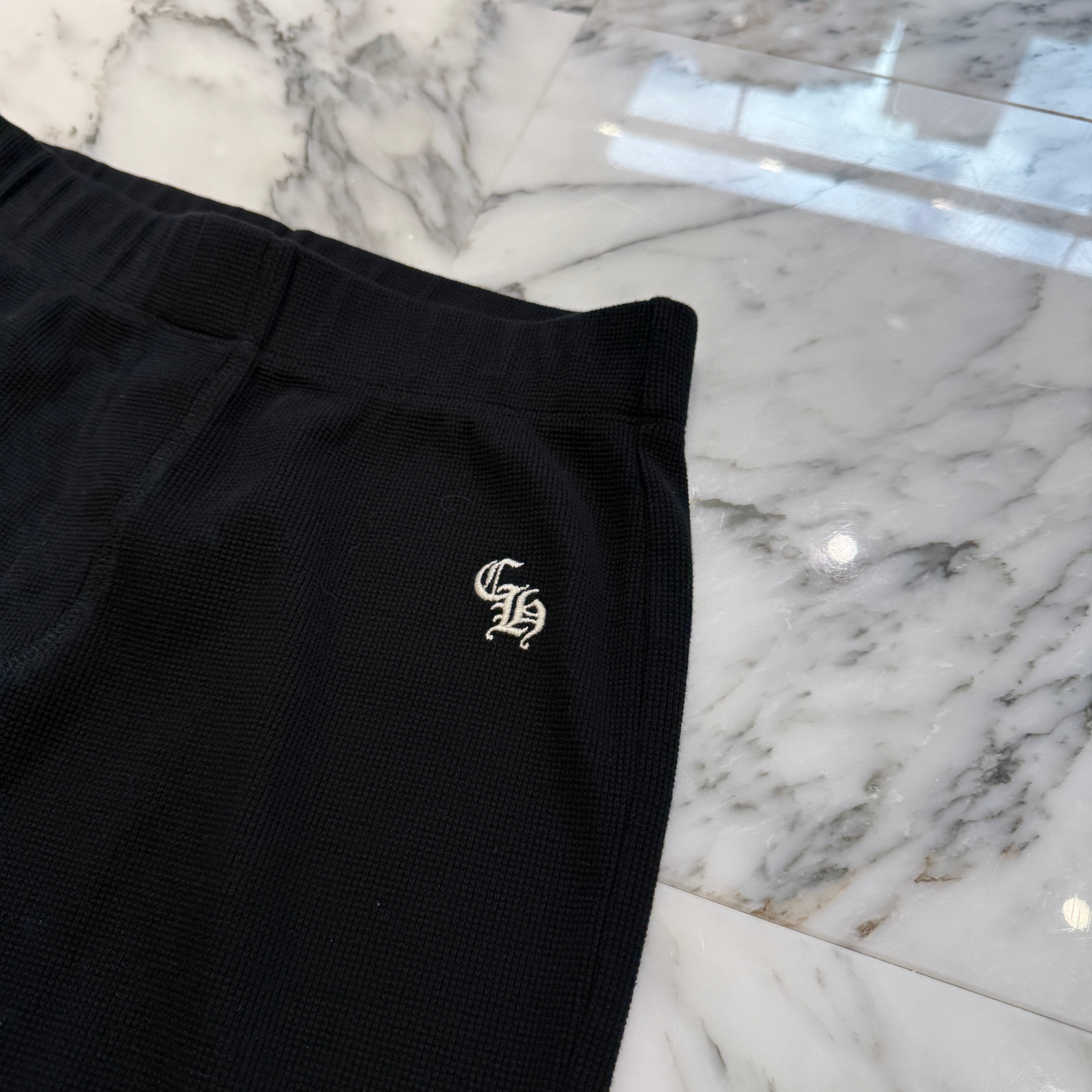 CHROME HEARTS Y NOT CH Logo Embroidery Thermal Long Pants Size S クロムハーツ ワイノット CHロゴ 刺繍 サーマル ロングパンツ サイズS