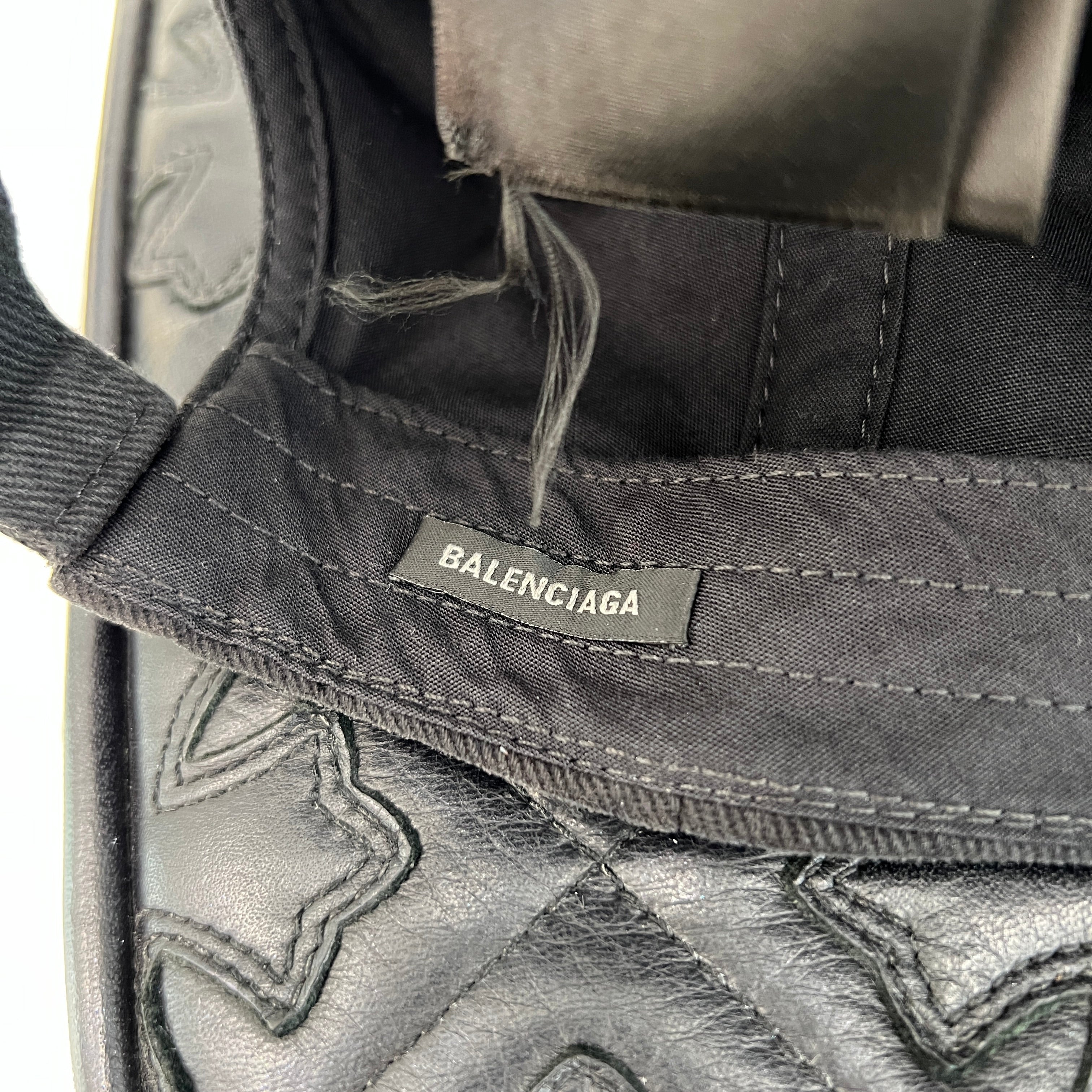 BALENCIAGA 2024SS Burning Unity Embroidery Logo Cap 794892 410B2 Size L(59cm) バレンシアガ バーニング ユニティー エンブロイダリーロゴキャップ サイズL(59cm)