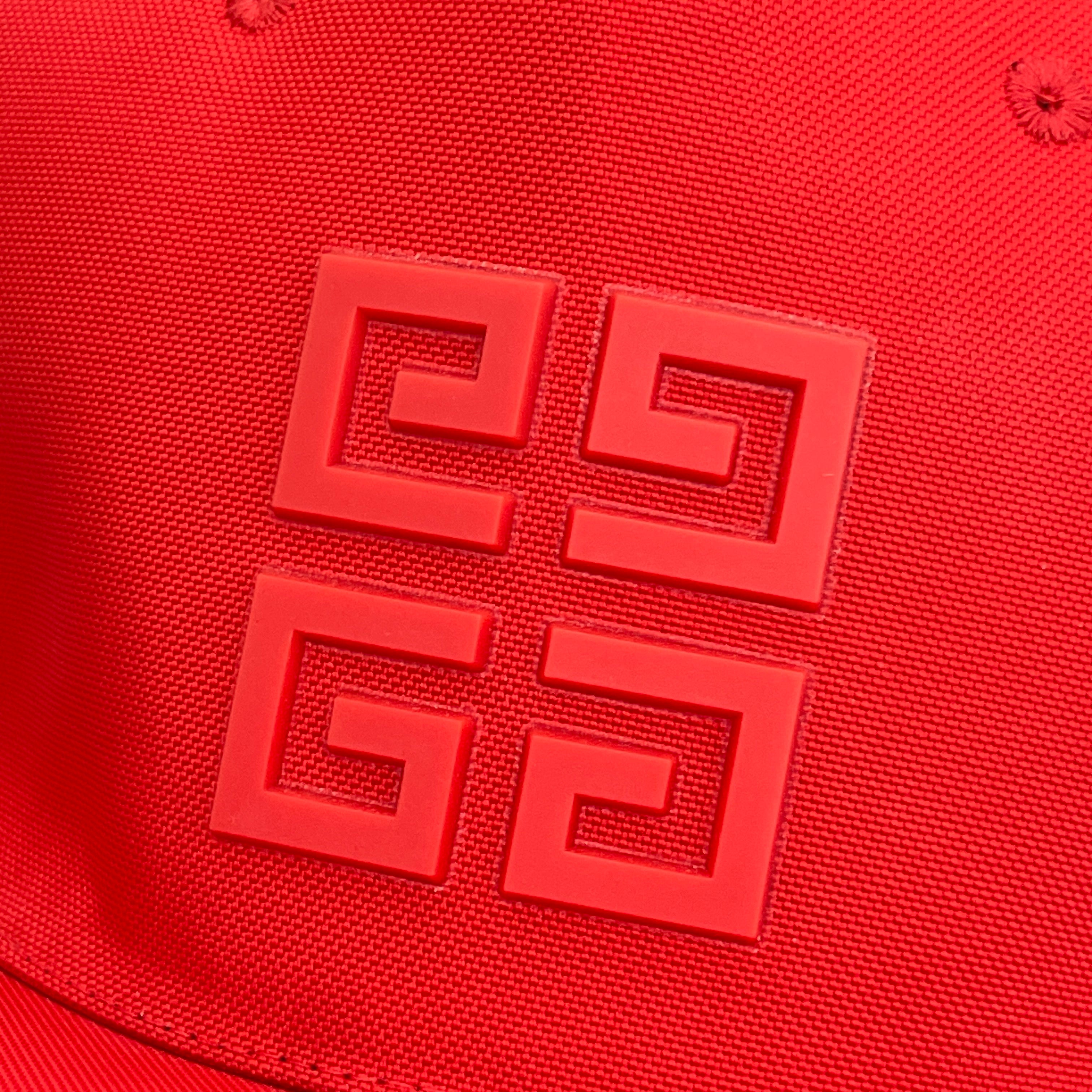 GIVENCHY 2021AW 4G Rubber Logo Tracker Cap ジバンジー 4G ラバーロゴ トラッカーキャップ
