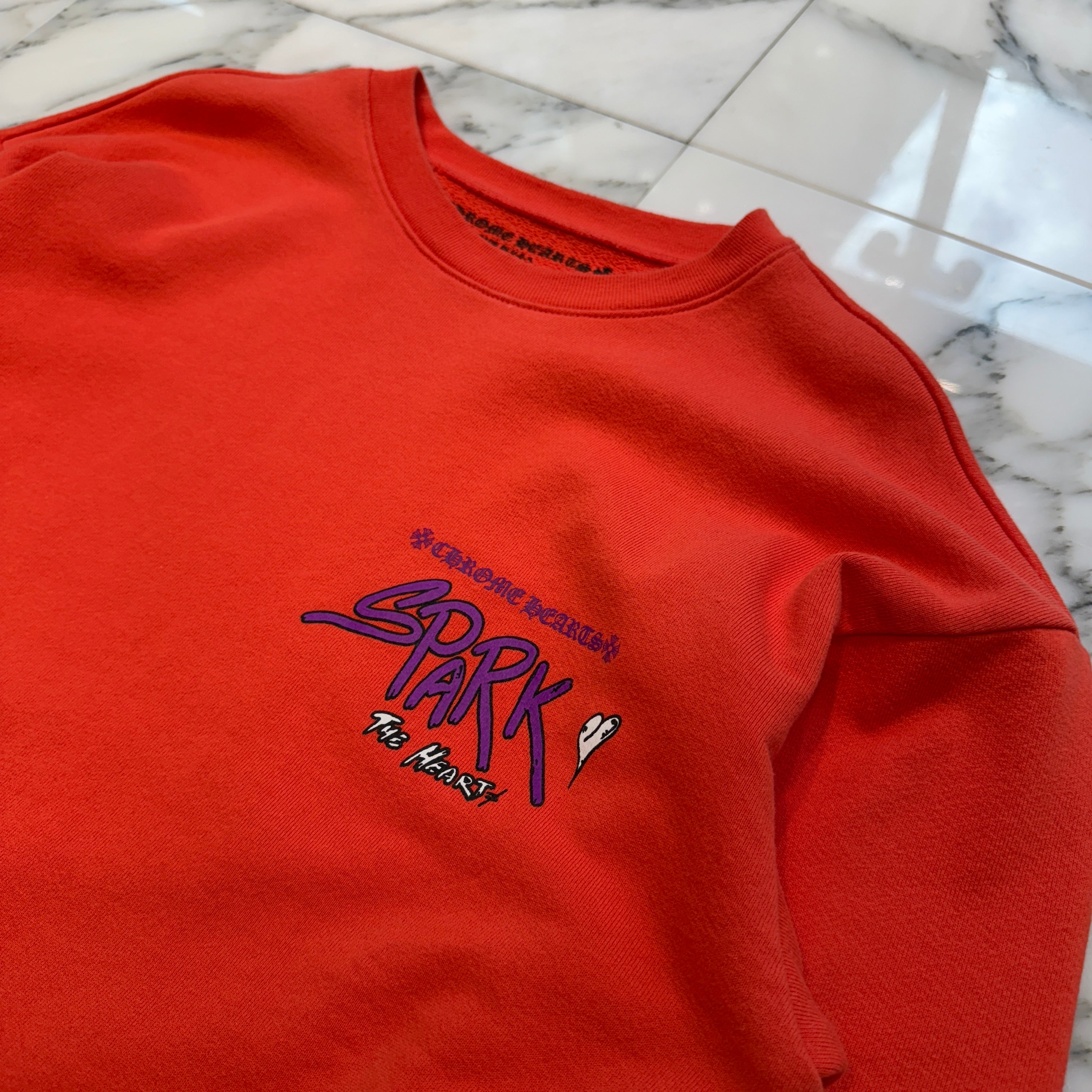 CHROME HEARTS × MATTY BOY 2023SS Sadistic Lipstick Sweatshirt Size L クロムハーツ × マッティボーイ サディスティックリップスティック クルーネックスウェットシャツ サイズL