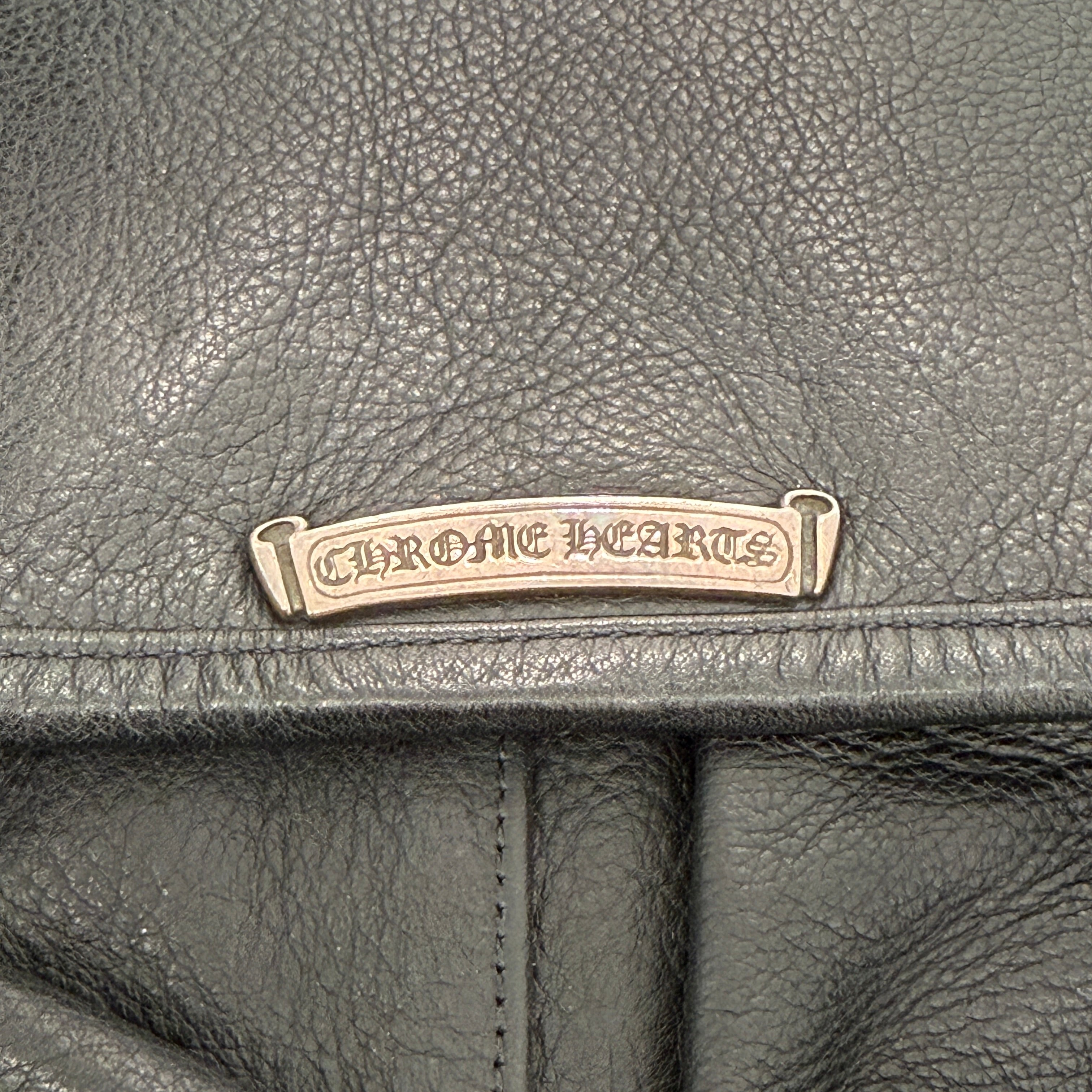 CHROME HEARTS Gunslinger Messenger Leather Shoulder Bag クロム