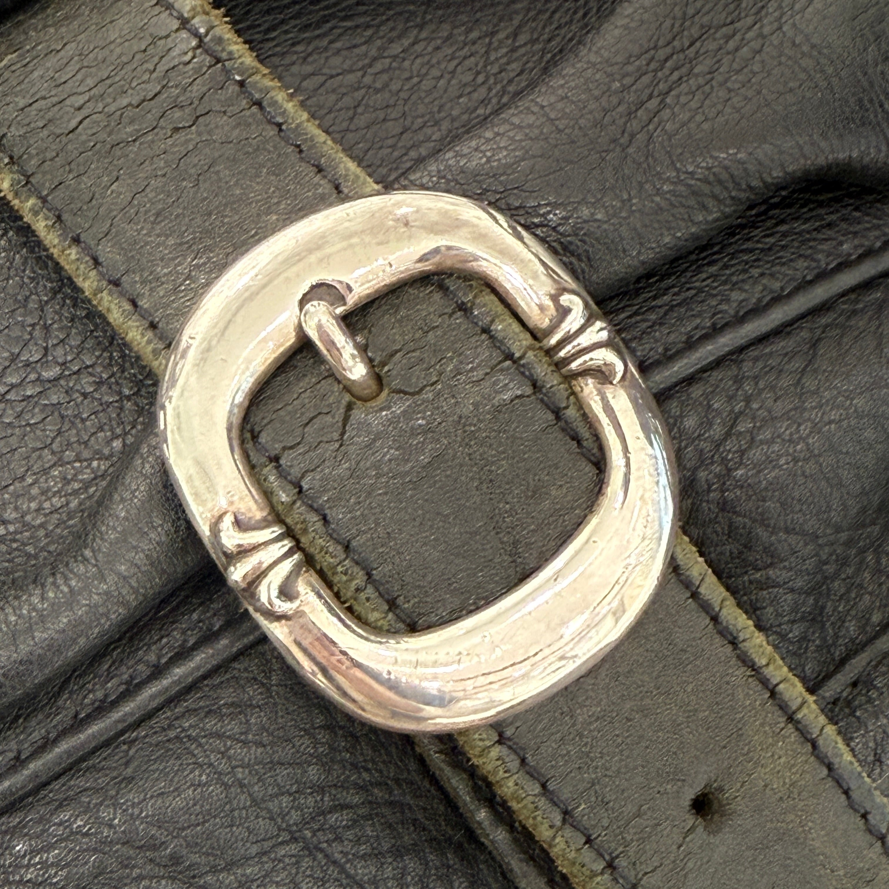 CHROME HEARTS Gunslinger Messenger Leather Shoulder Bag クロム