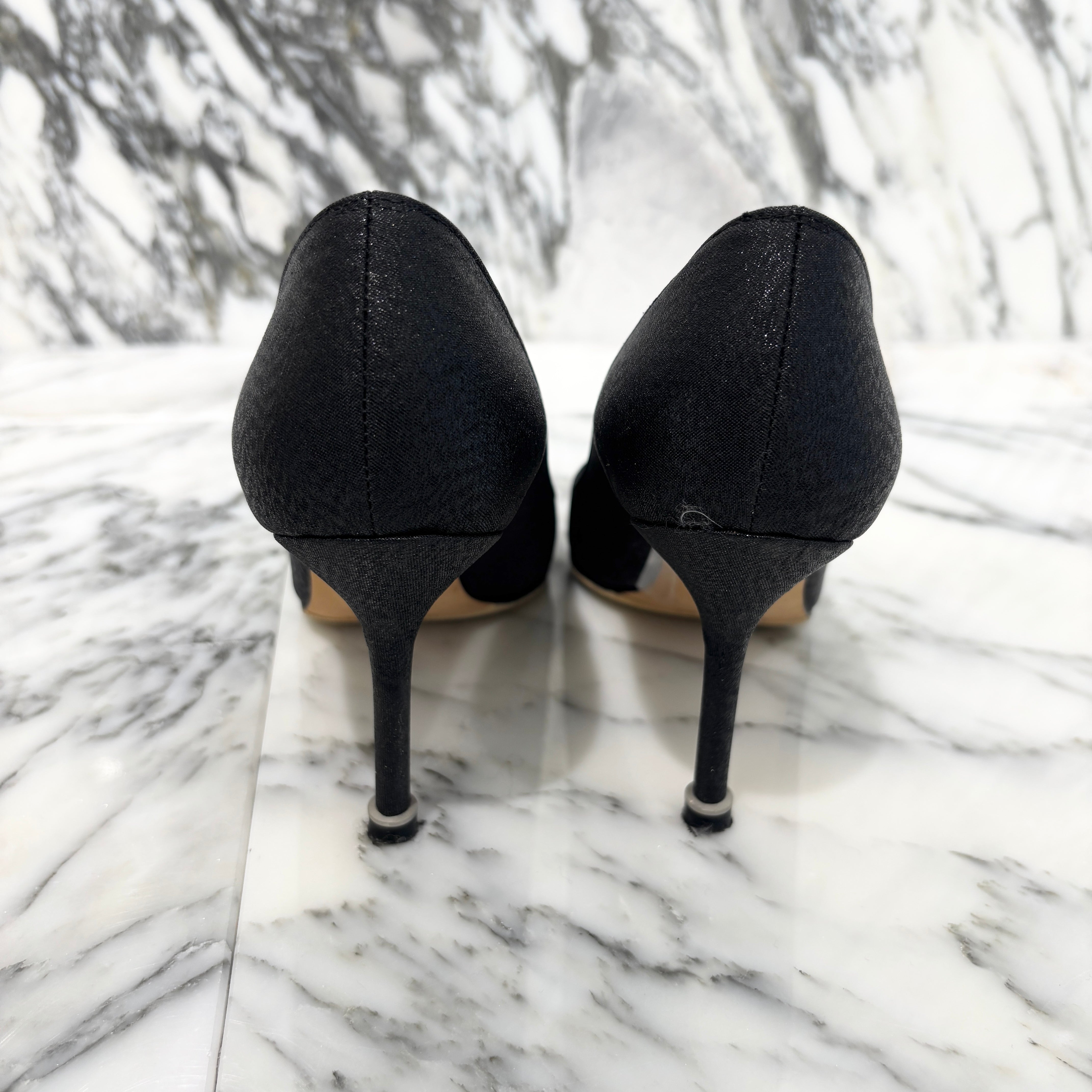 MANOLO BLAHNIK HANGISI Jewel Buckle Pumps Size 35(22cm) マノロブラニク ハンギシ ジュエルバックル パンプス サイズ35(22cm)