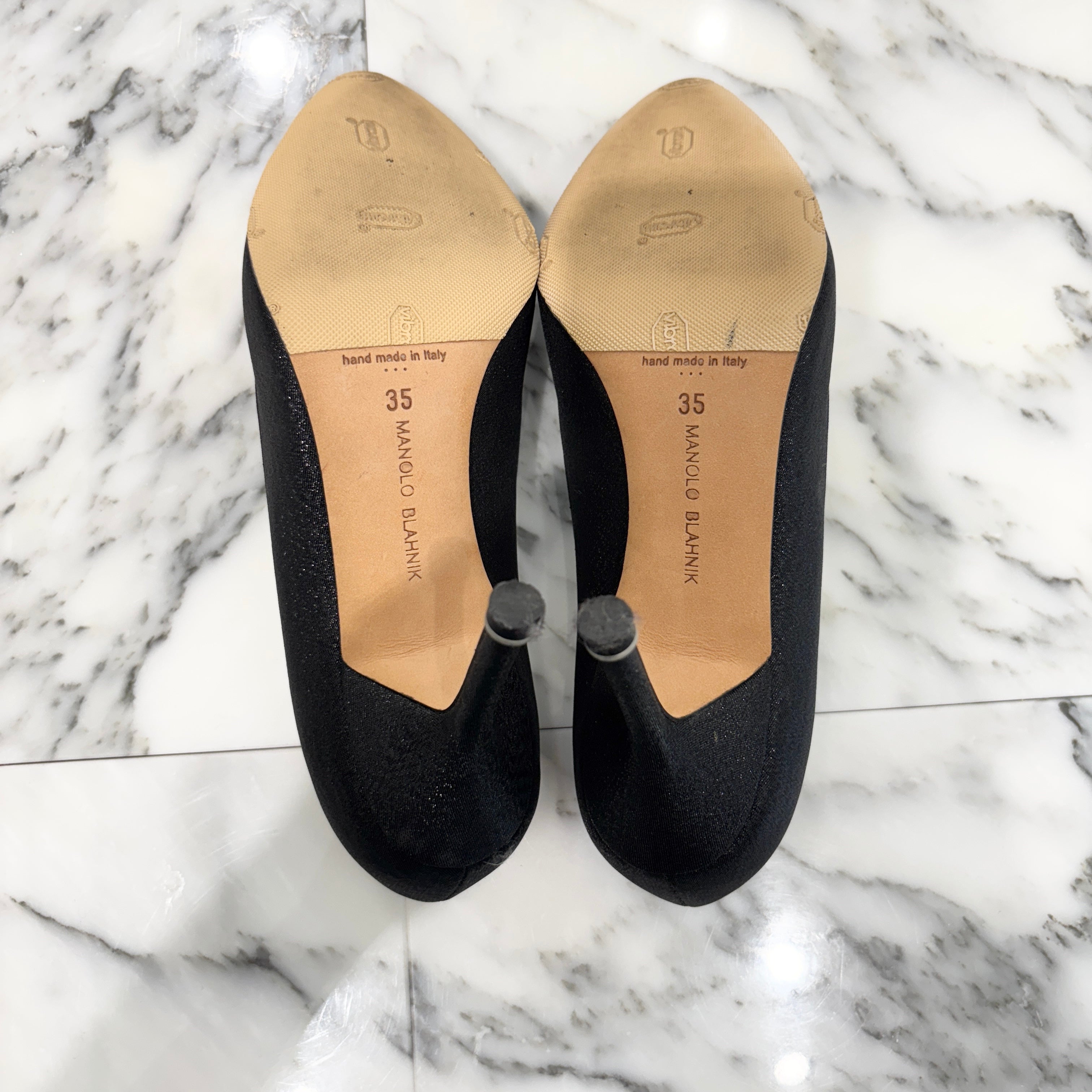 MANOLO BLAHNIK HANGISI Jewel Buckle Pumps Size 35(22cm) マノロブラニク ハンギシ ジュエルバックル パンプス サイズ35(22cm)