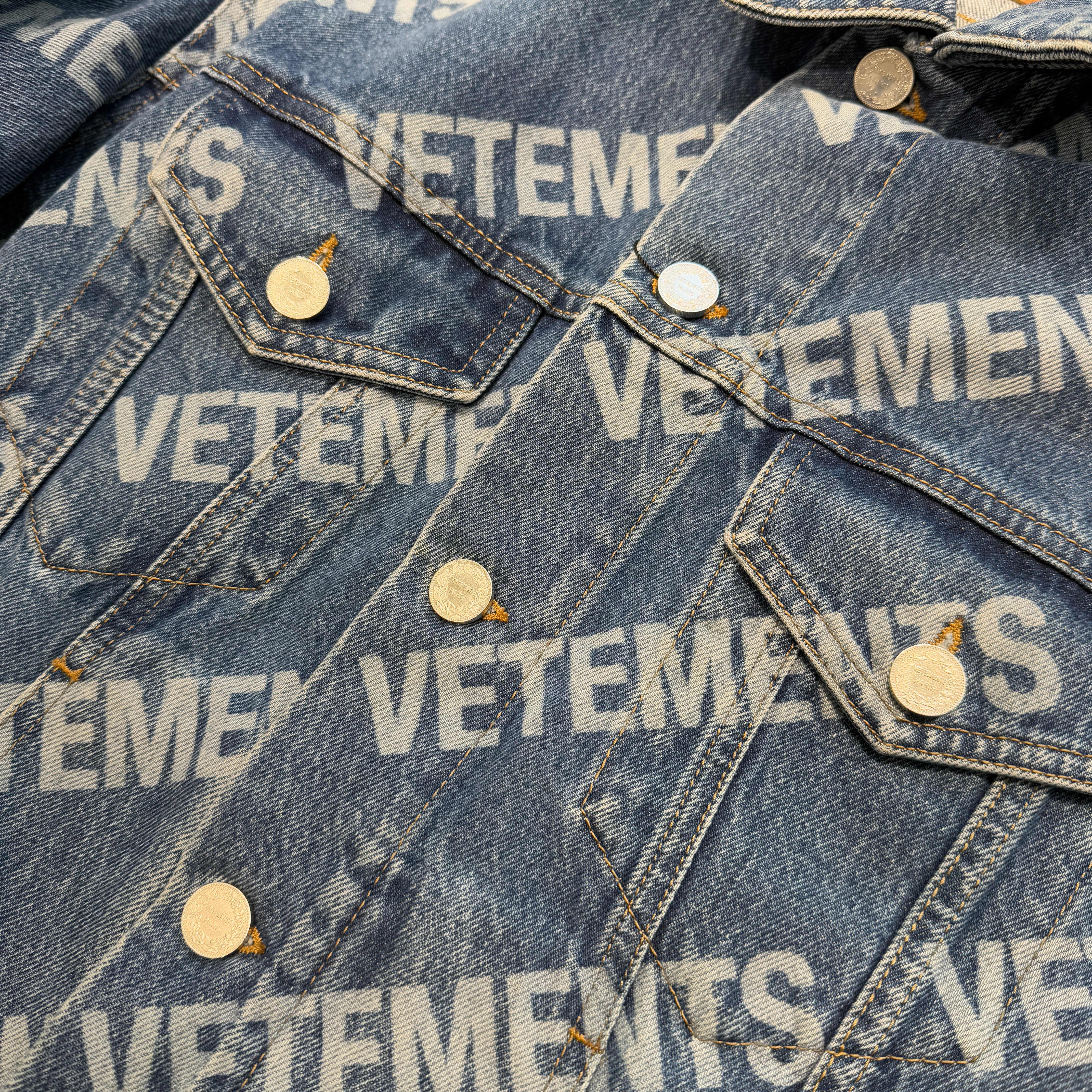 VETEMENTS Cotton Denim Jacket UE51JA350B Size M ヴェトモン コットンデニムジャケット サイズM