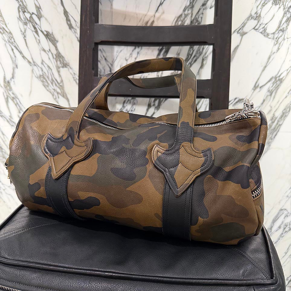 CHROME HEARTS FLARE Camouflage Leather Duffle Bag  クロムハーツ フレア カモフラージュ レザーダッフルバッグ