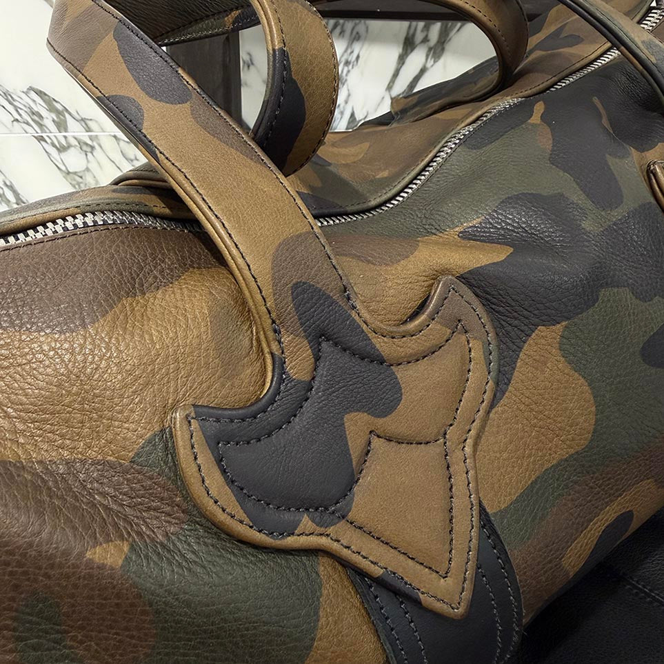 CHROME HEARTS FLARE Camouflage Leather Duffle Bag  クロムハーツ フレア カモフラージュ レザーダッフルバッグ