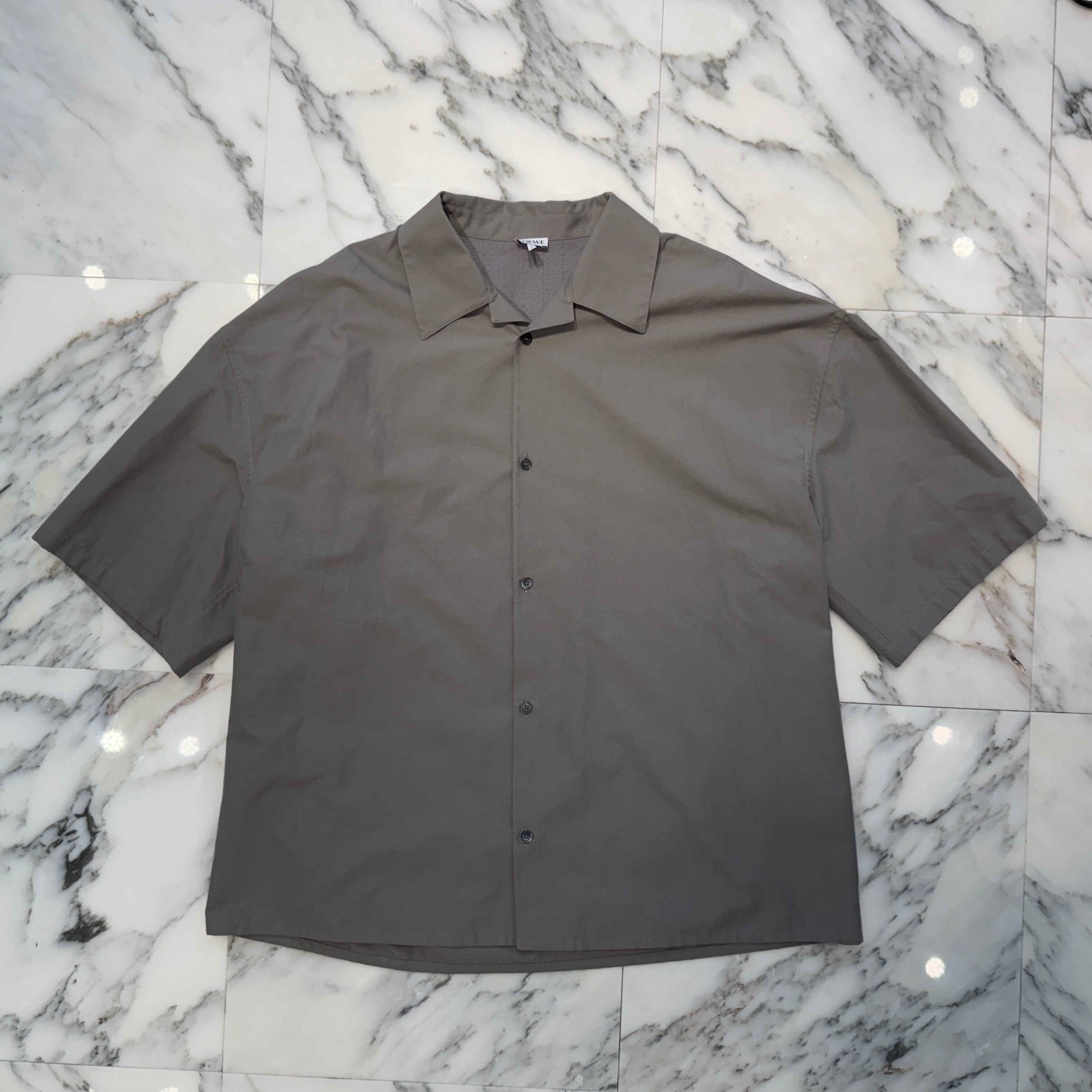 LOEWE 2024SS Back Anagram Print Short Sleeve Shirt H526Y05X90 Size XL ロエベ バックアナグラムプリント ショートスリーブシャツ サイズXL