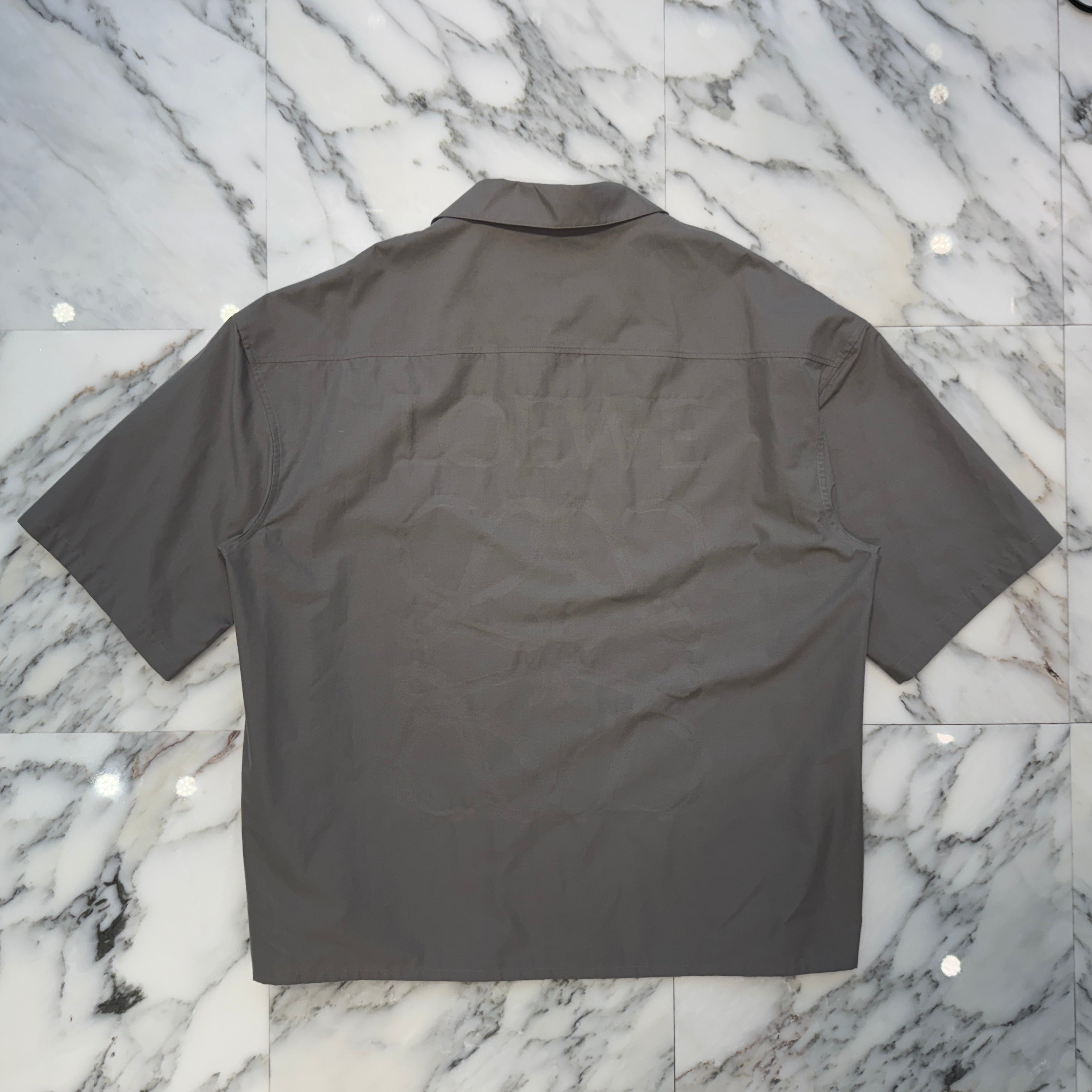 LOEWE 2024SS Back Anagram Print Short Sleeve Shirt H526Y05X90 Size XL ロエベ バックアナグラムプリント ショートスリーブシャツ サイズXL