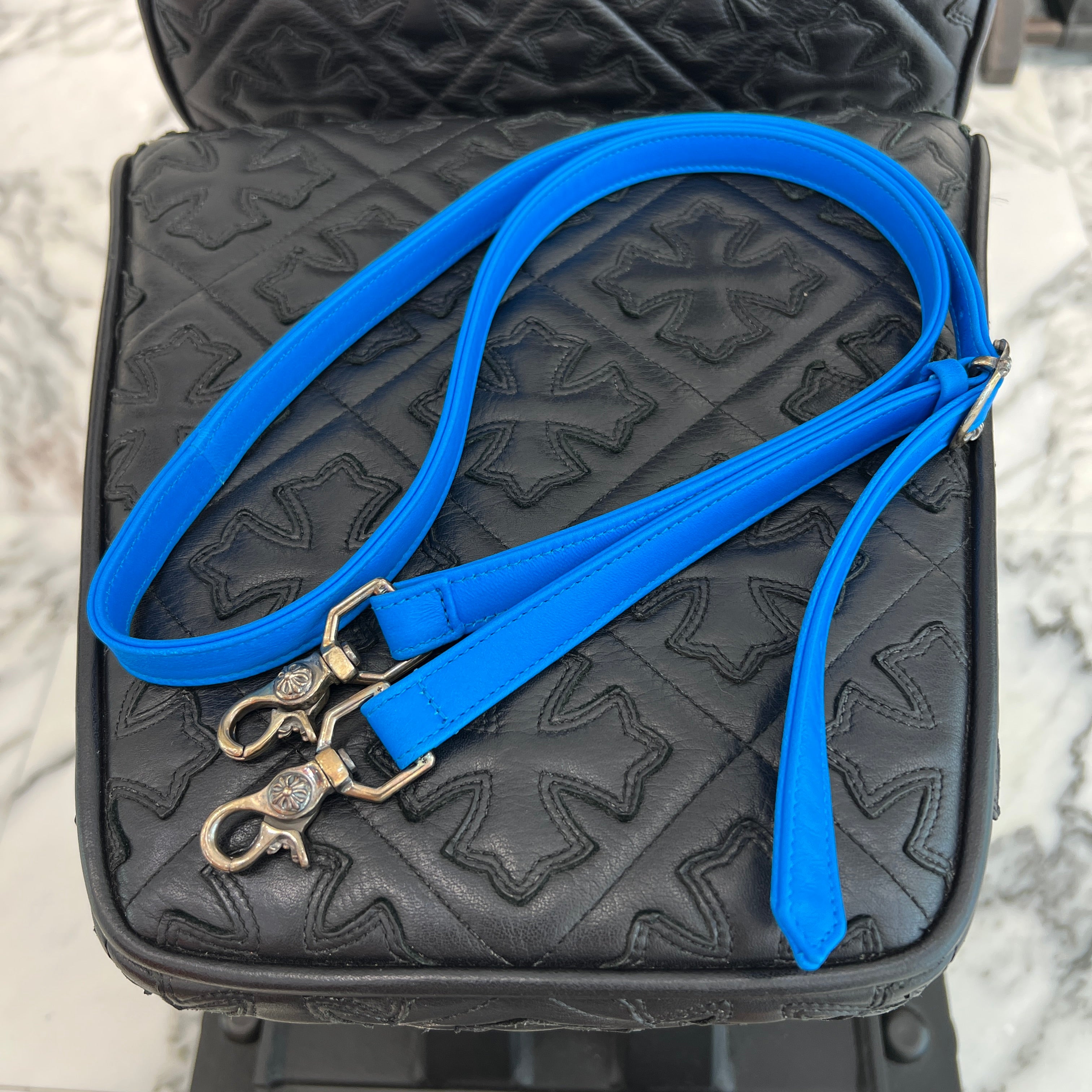 CHROME HEARTS TAKAMINI PVC 3 Cemetery Cross Patch Leather Shoulder Bag クロムハーツ タカミニ PVC 3セメタリークロスパッチ レザーショルダーバッグ