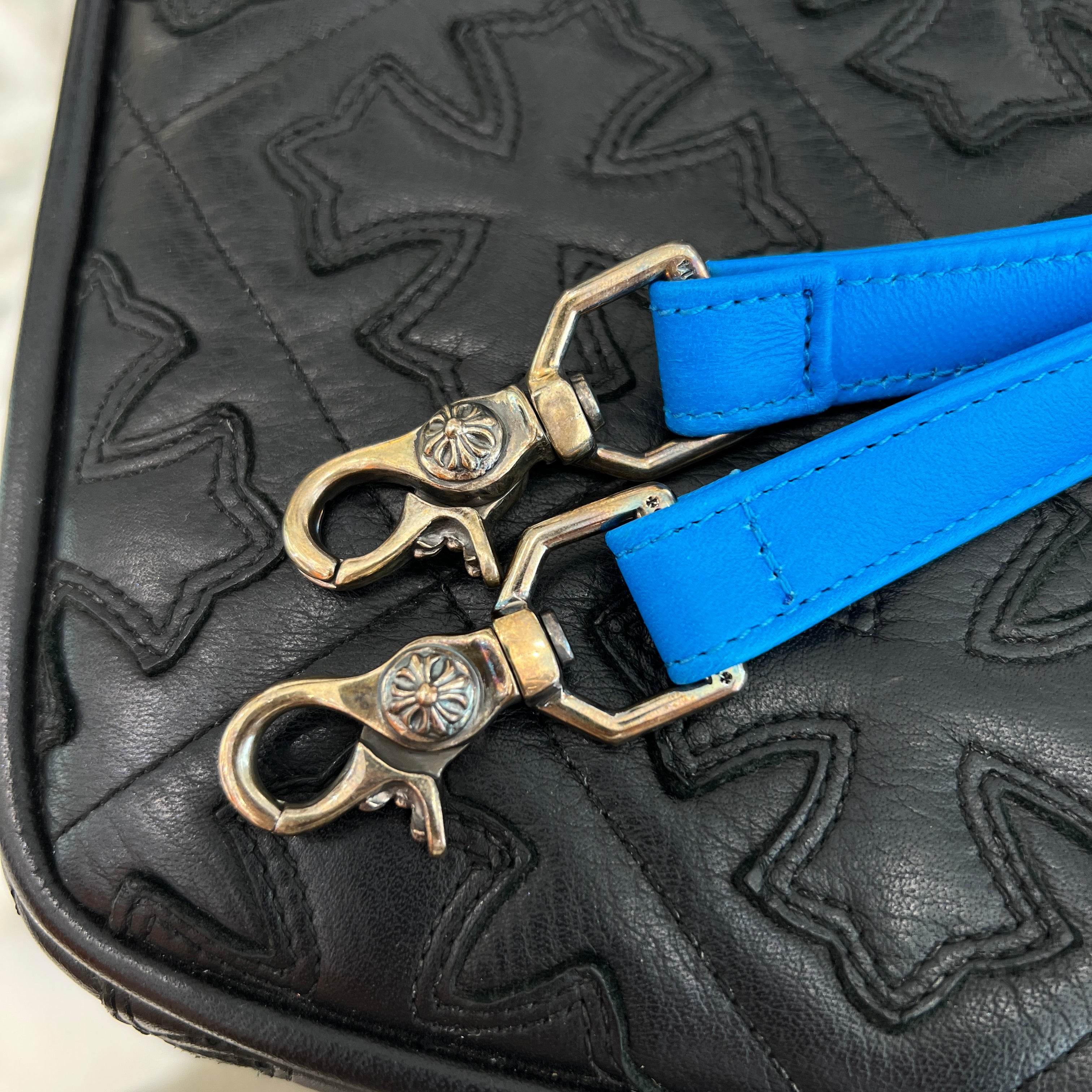 CHROME HEARTS TAKAMINI PVC 3 Cemetery Cross Patch Leather Shoulder Bag クロムハーツ タカミニ PVC 3セメタリークロスパッチ レザーショルダーバッグ