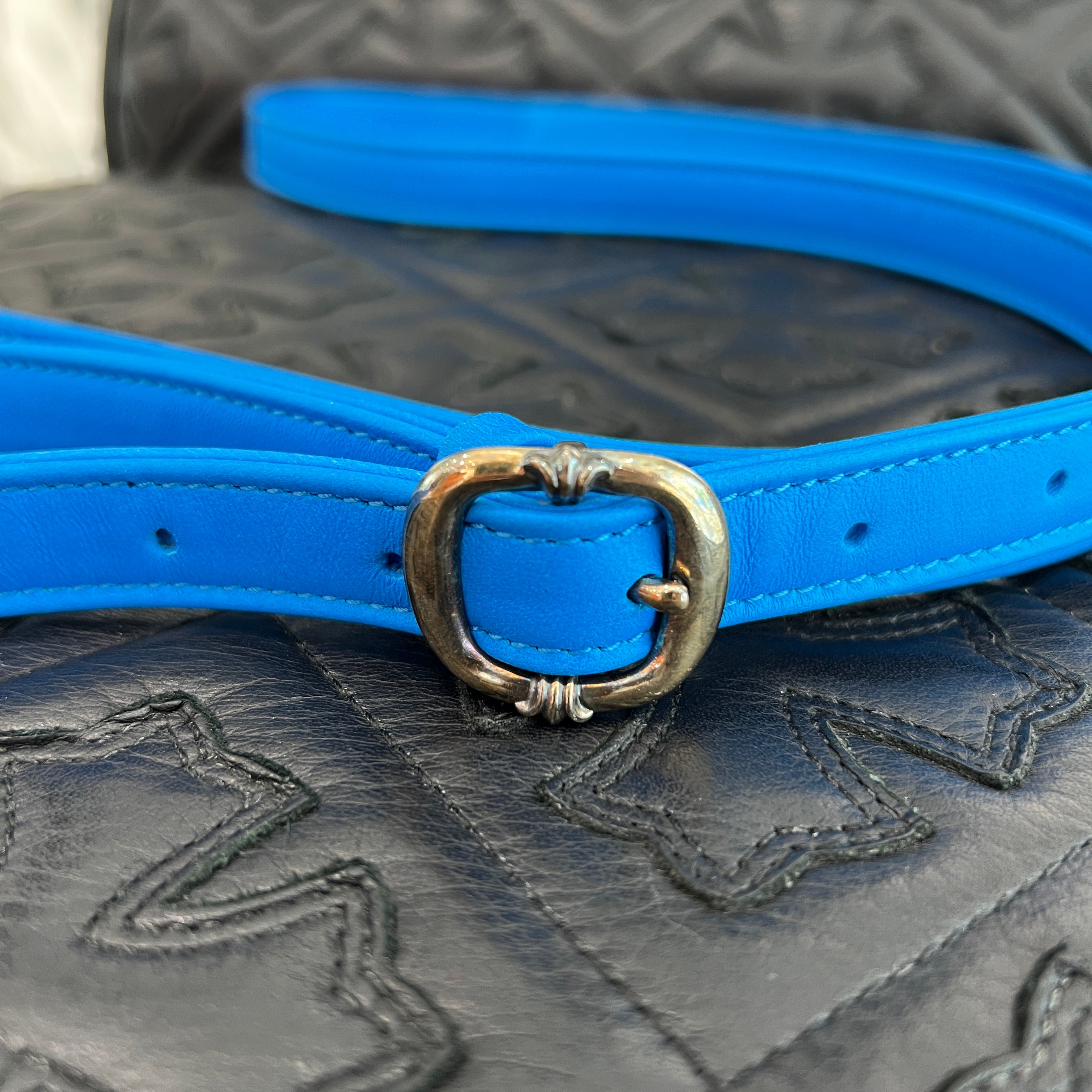 CHROME HEARTS TAKAMINI PVC 3 Cemetery Cross Patch Leather Shoulder Bag クロムハーツ タカミニ PVC 3セメタリークロスパッチ レザーショルダーバッグ