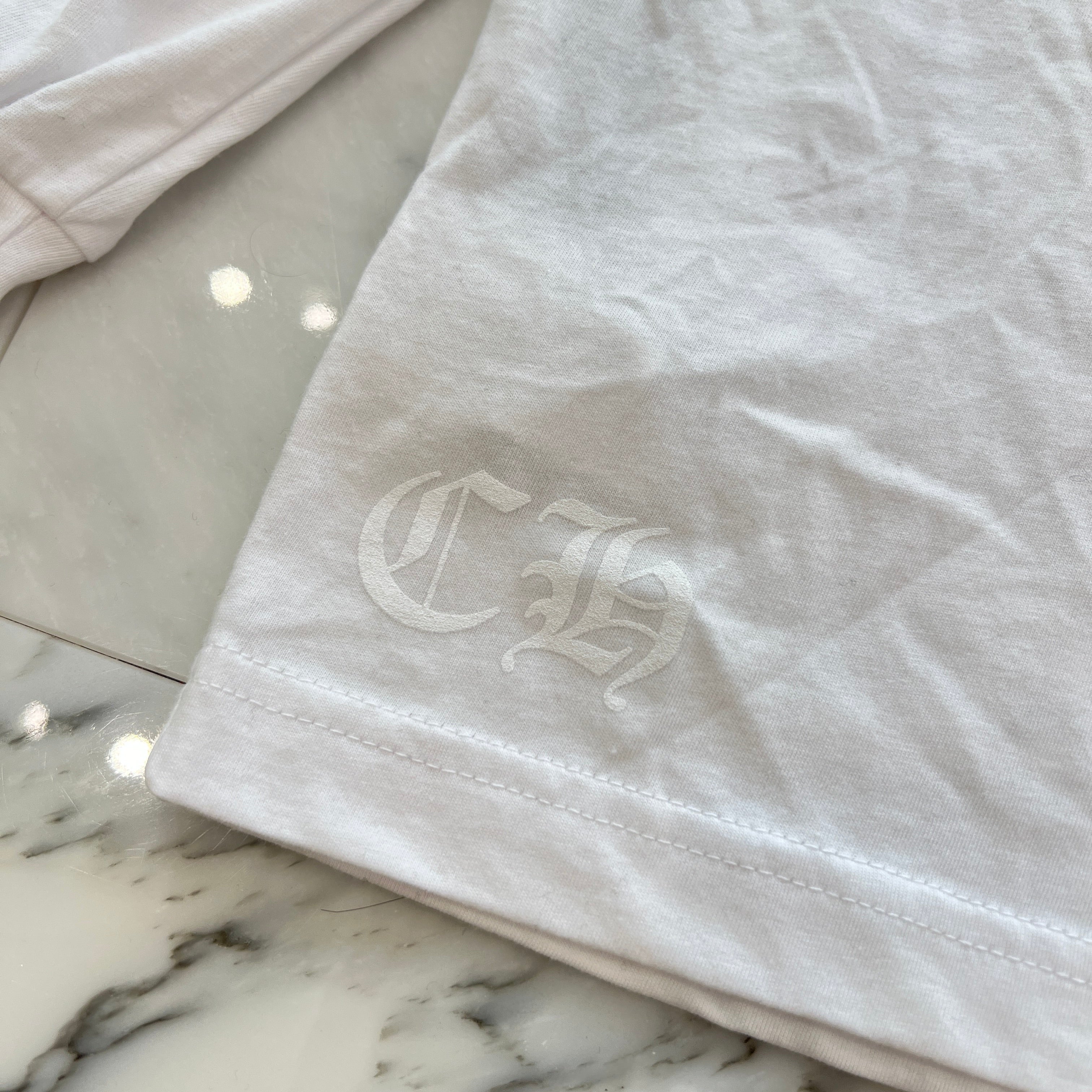 CHROME HEARTS 2025SS Floral Cross Horseshoe Long Sleeve Tee Size XXL クロムハーツ フローラルクロス ホースシュー ロングスリーブTシャツ サイズXXL