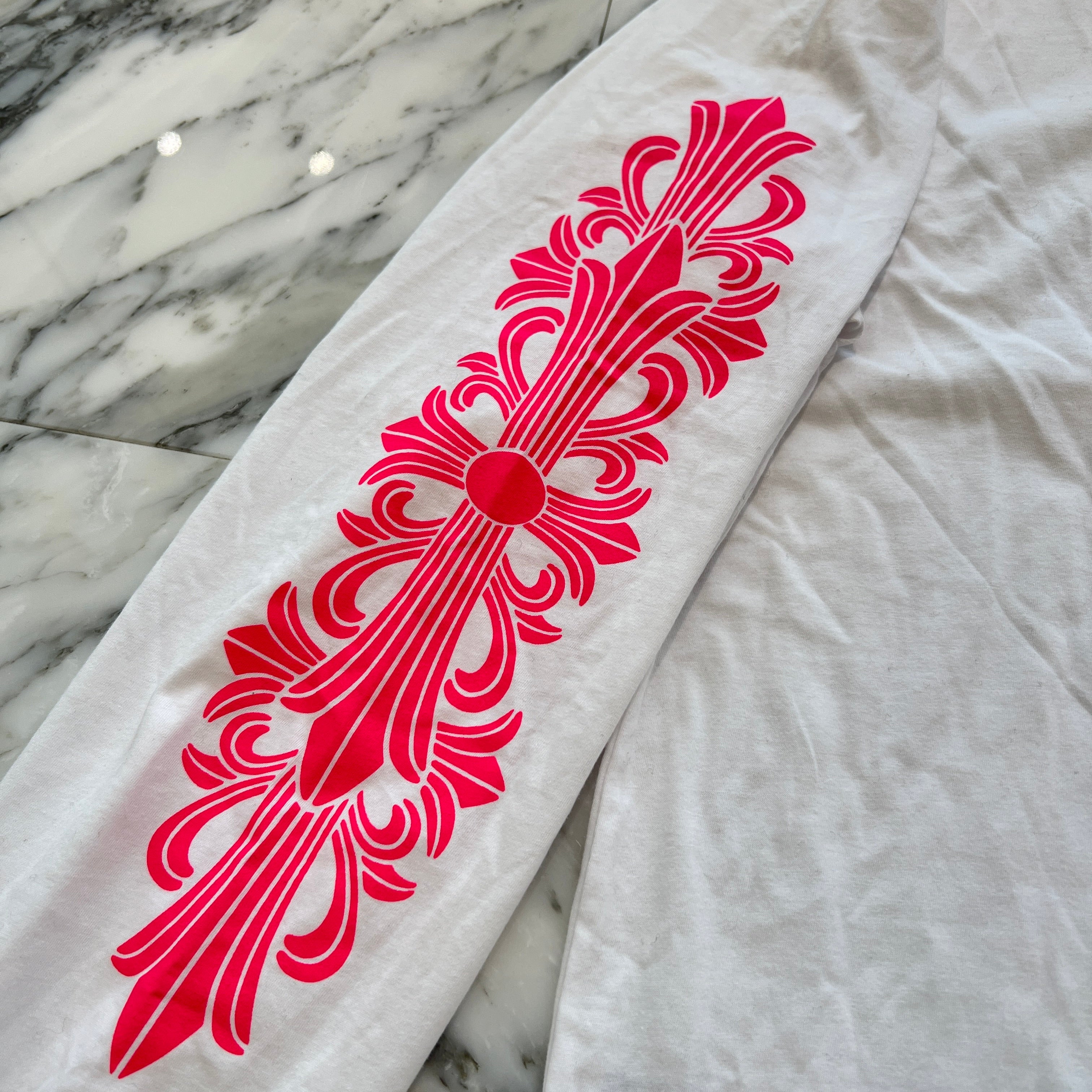 CHROME HEARTS 2025SS Floral Cross Horseshoe Long Sleeve Tee Size XXL クロムハーツ フローラルクロス ホースシュー ロングスリーブTシャツ サイズXXL