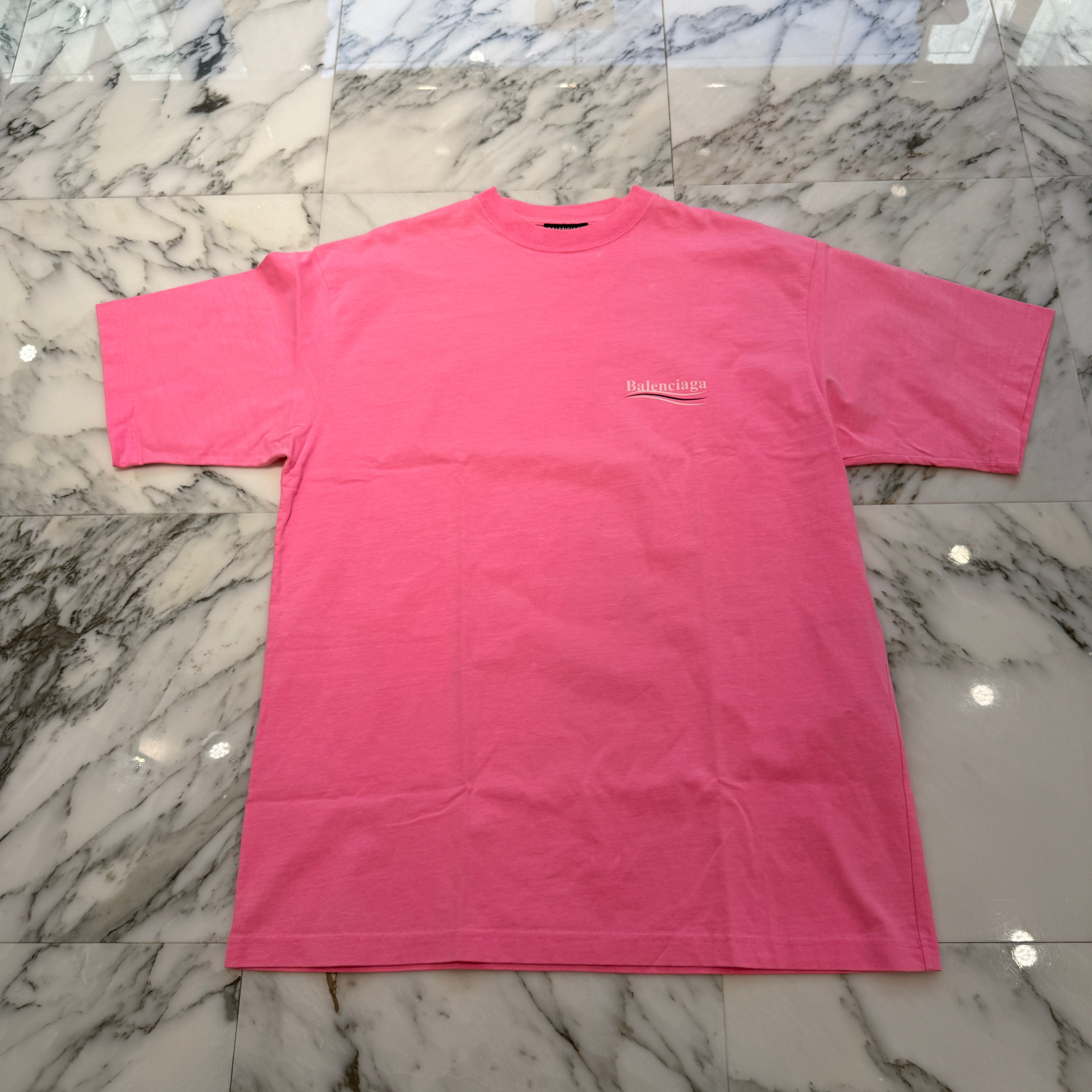 BALENCIAGA 2020SS Campaign Logo Print Cotton Tee 641675 TJVF7 Size S バレンシアガ キャンペーンロゴプリント コットンTシャツ サイズS