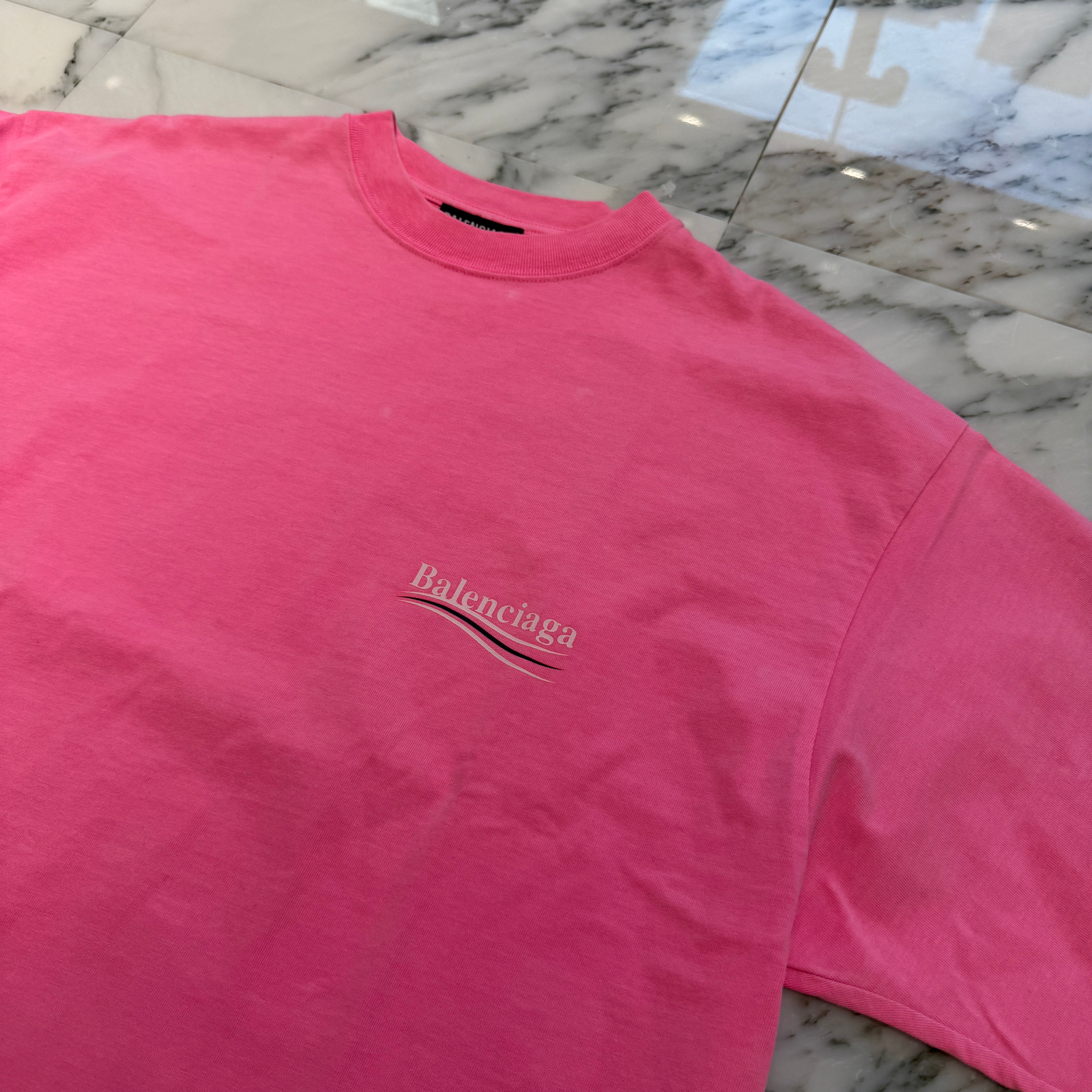 BALENCIAGA 2020SS Campaign Logo Print Cotton Tee 641675 TJVF7 Size S バレンシアガ キャンペーンロゴプリント コットンTシャツ サイズS