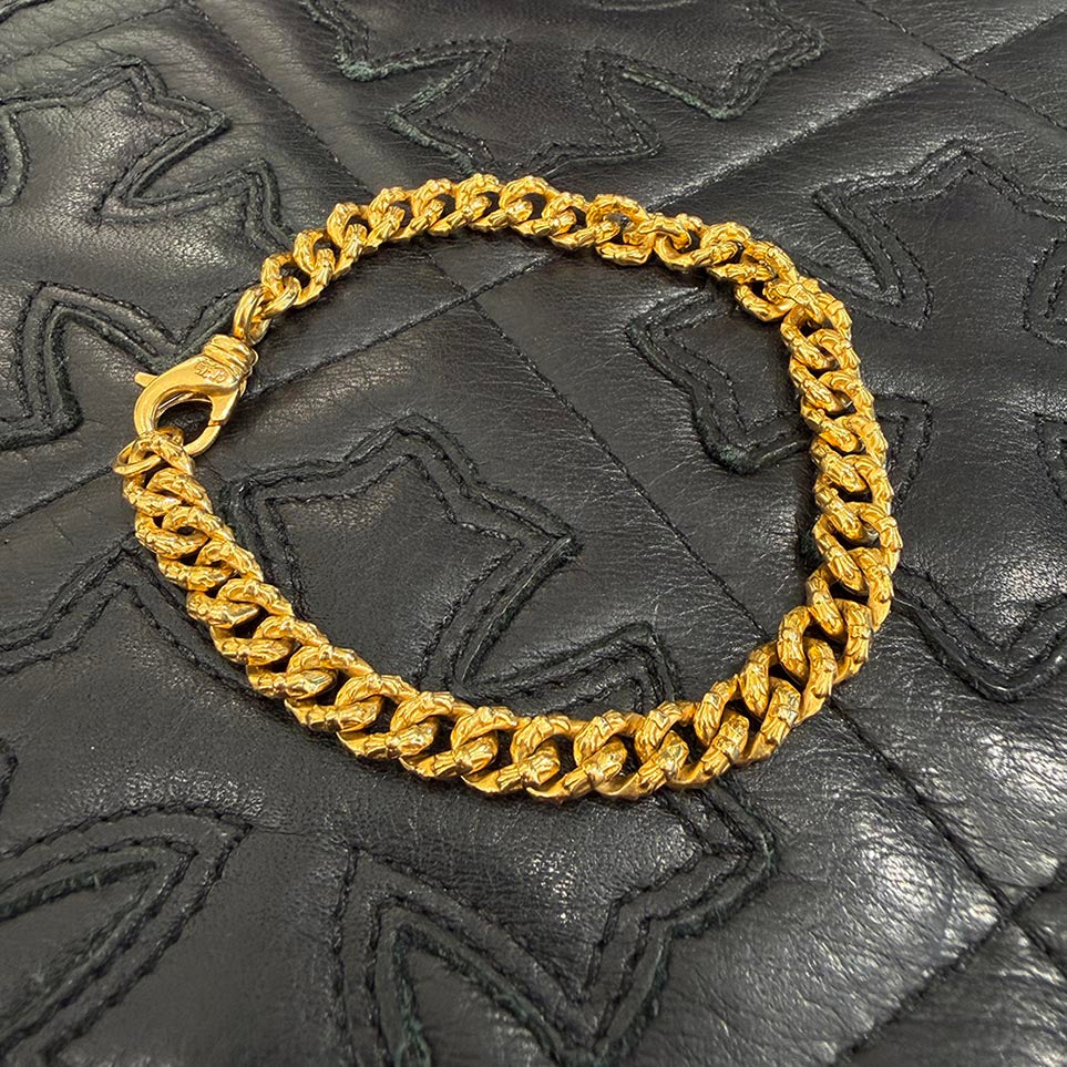 CHROME HEARTS 22K Extra Mini Fancy Chain Bracelet 8 Inch クロムハーツ 22K エクストラ ミニファンシー チェーン ブレスレット 8インチ