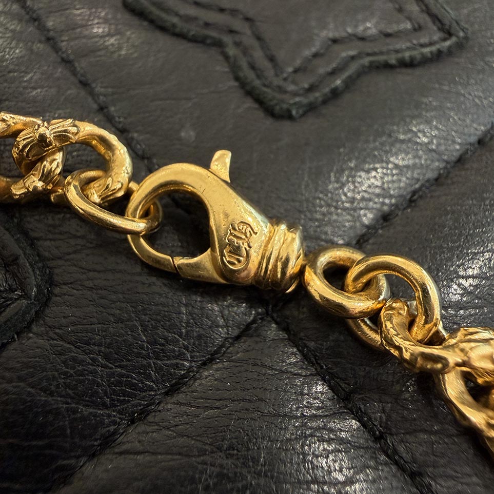 CHROME HEARTS 22K Extra Mini Fancy Chain Bracelet 8 Inch クロムハーツ 22K エクストラ ミニファンシー チェーン ブレスレット 8インチ